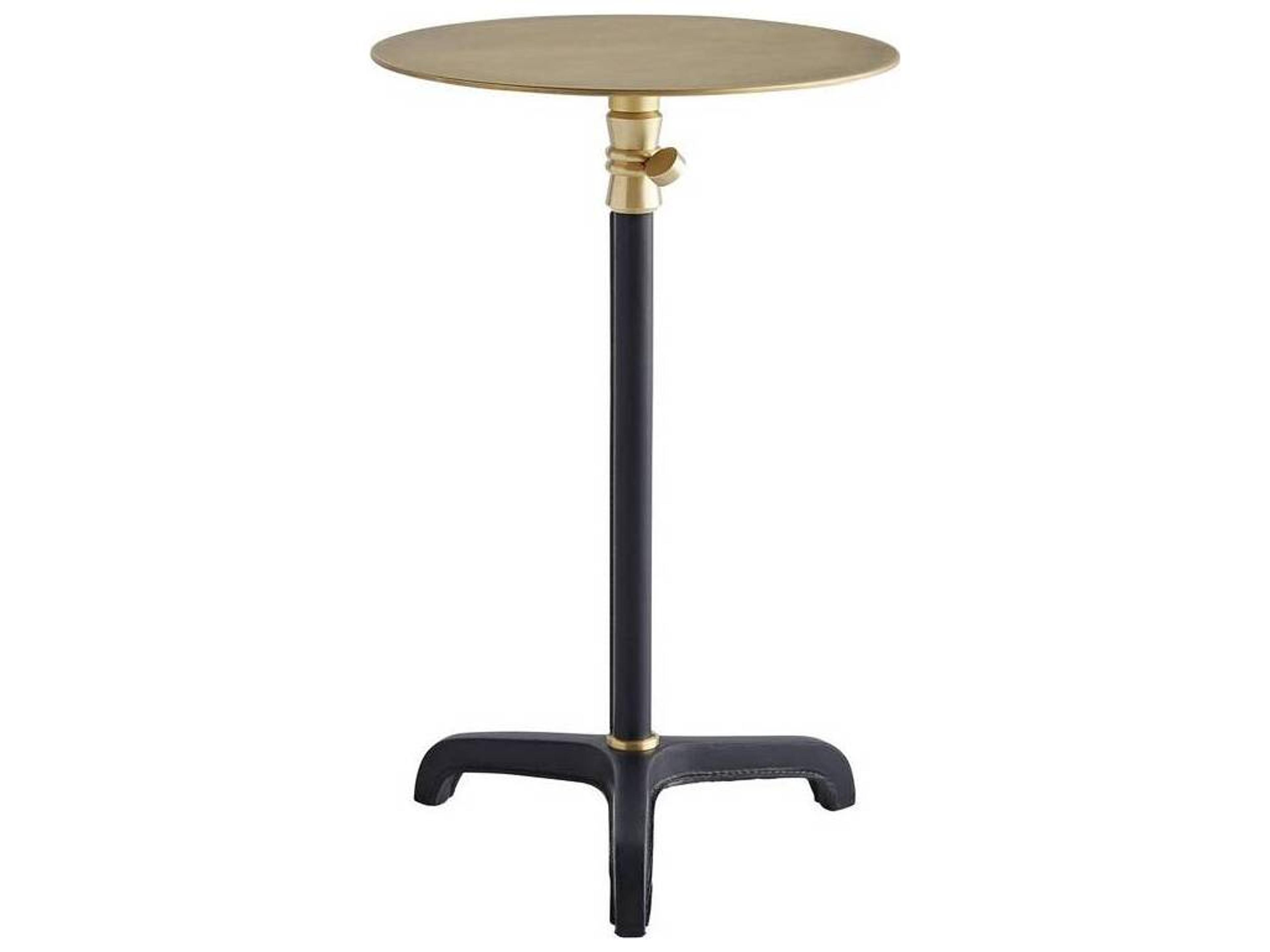 Arteriors Home Celerie Celerie Kemble Round Metal Antique Brass End Table