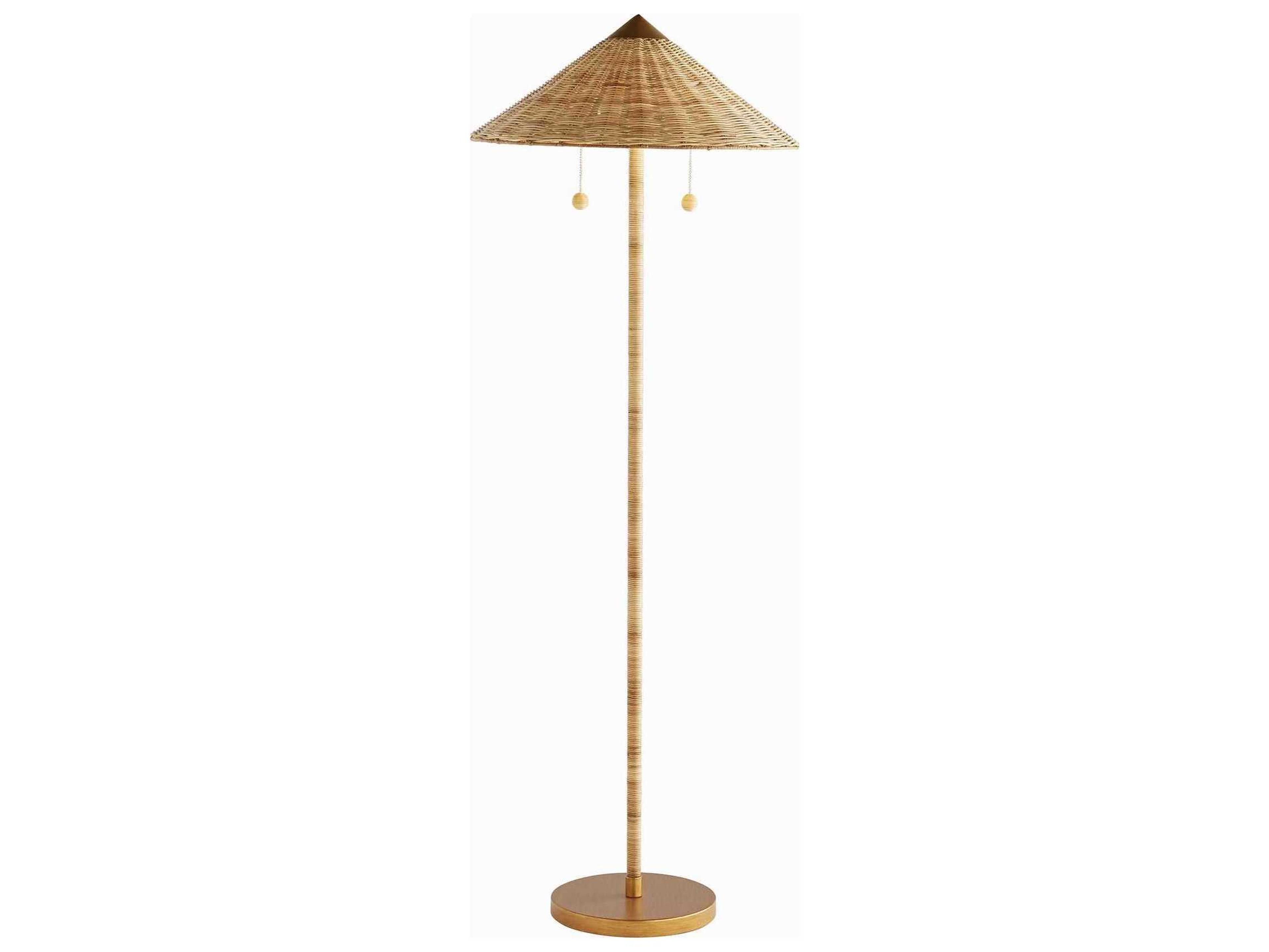 Arteriors Home Celerie Kemble Natural Wood Floor Lamp