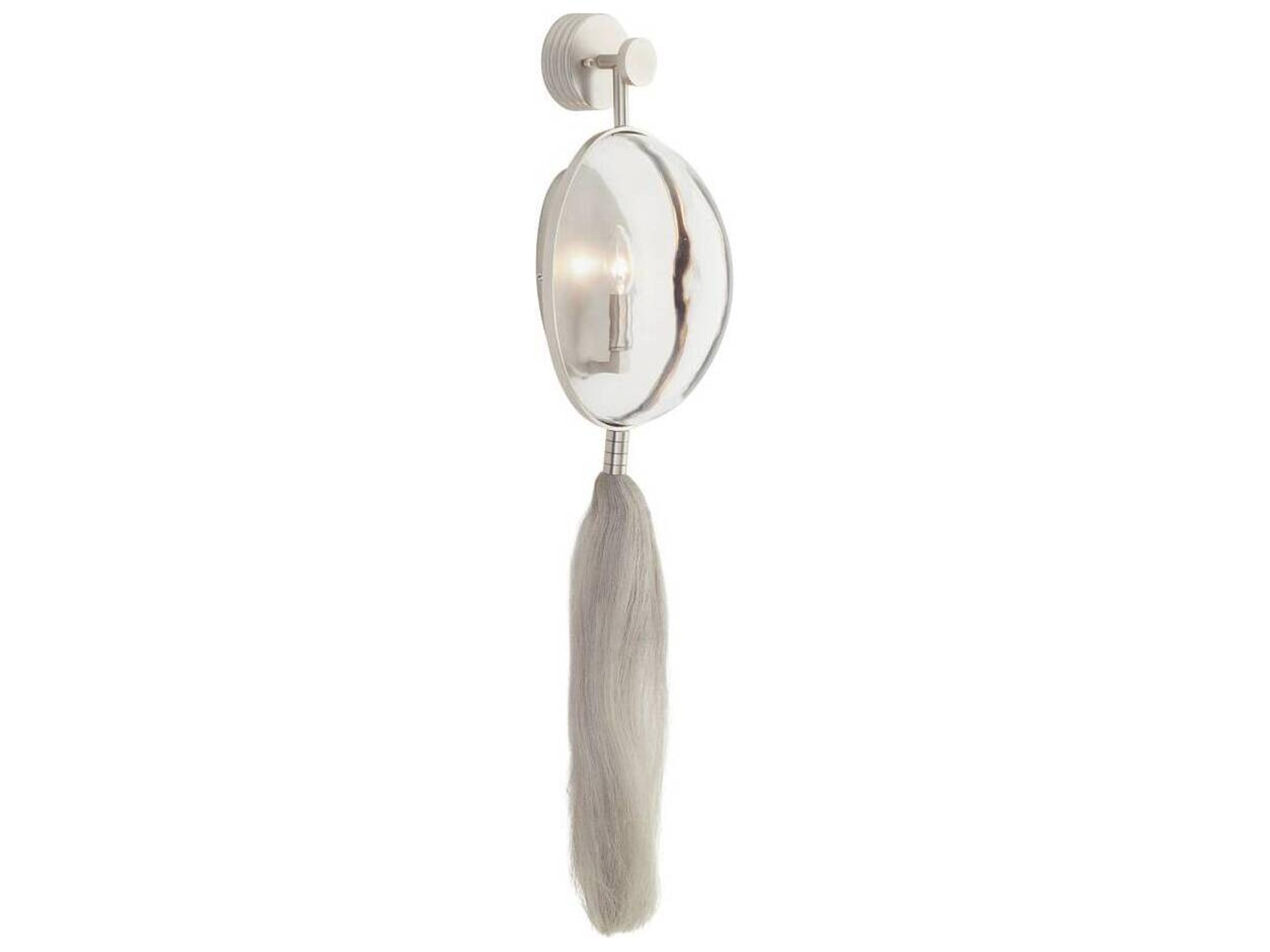 Arteriors Home Aramis 1-Light White Bronze Clear Wall Sconce