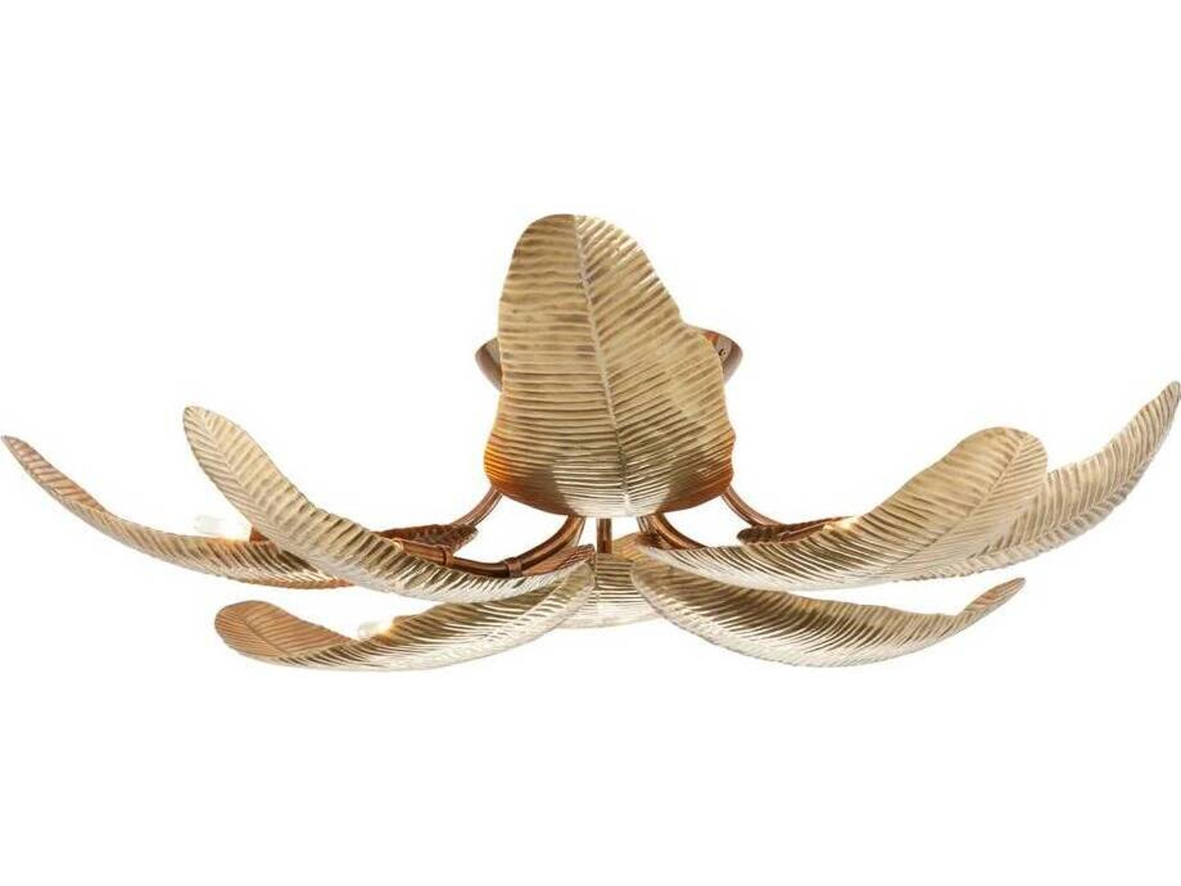 Arteriors Home Farah 8-Light Vintage Brass Semi Flush Mount