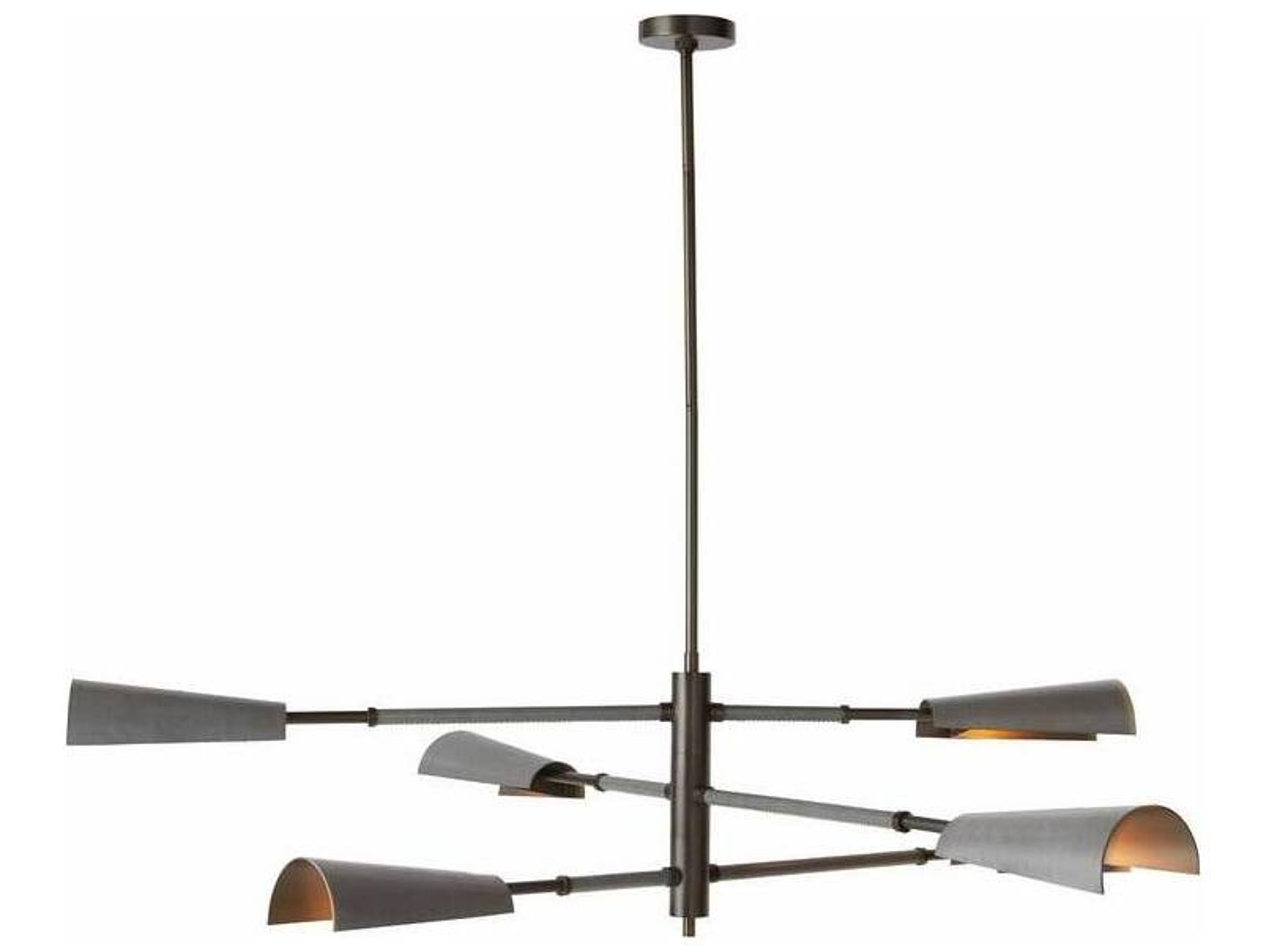 Arteriors Home Estevan 6-Light English Bronze Graphite Tiered Pendant