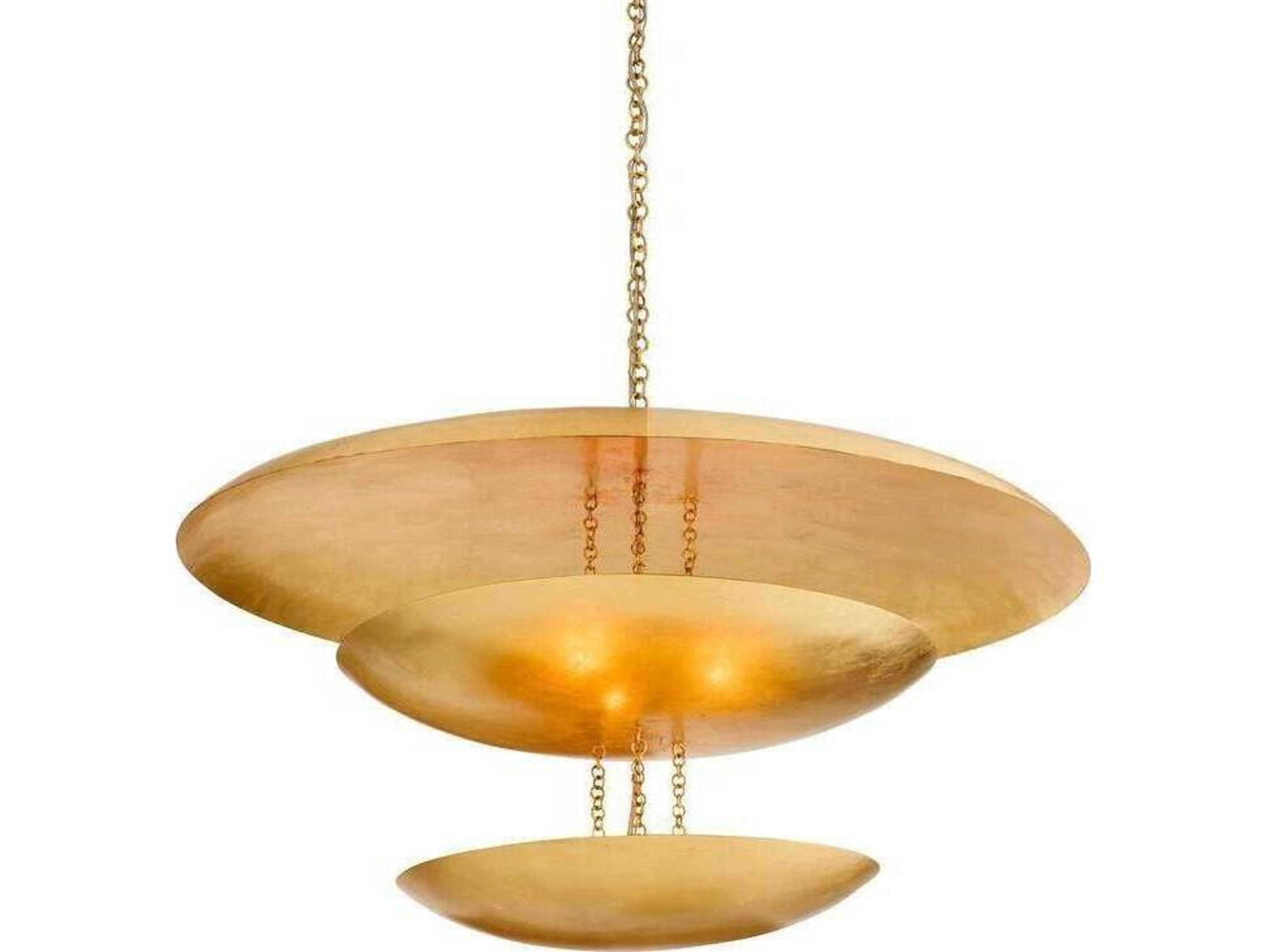 Arteriors Home Florko 6-Light Gold Leaf Tiered Pendant