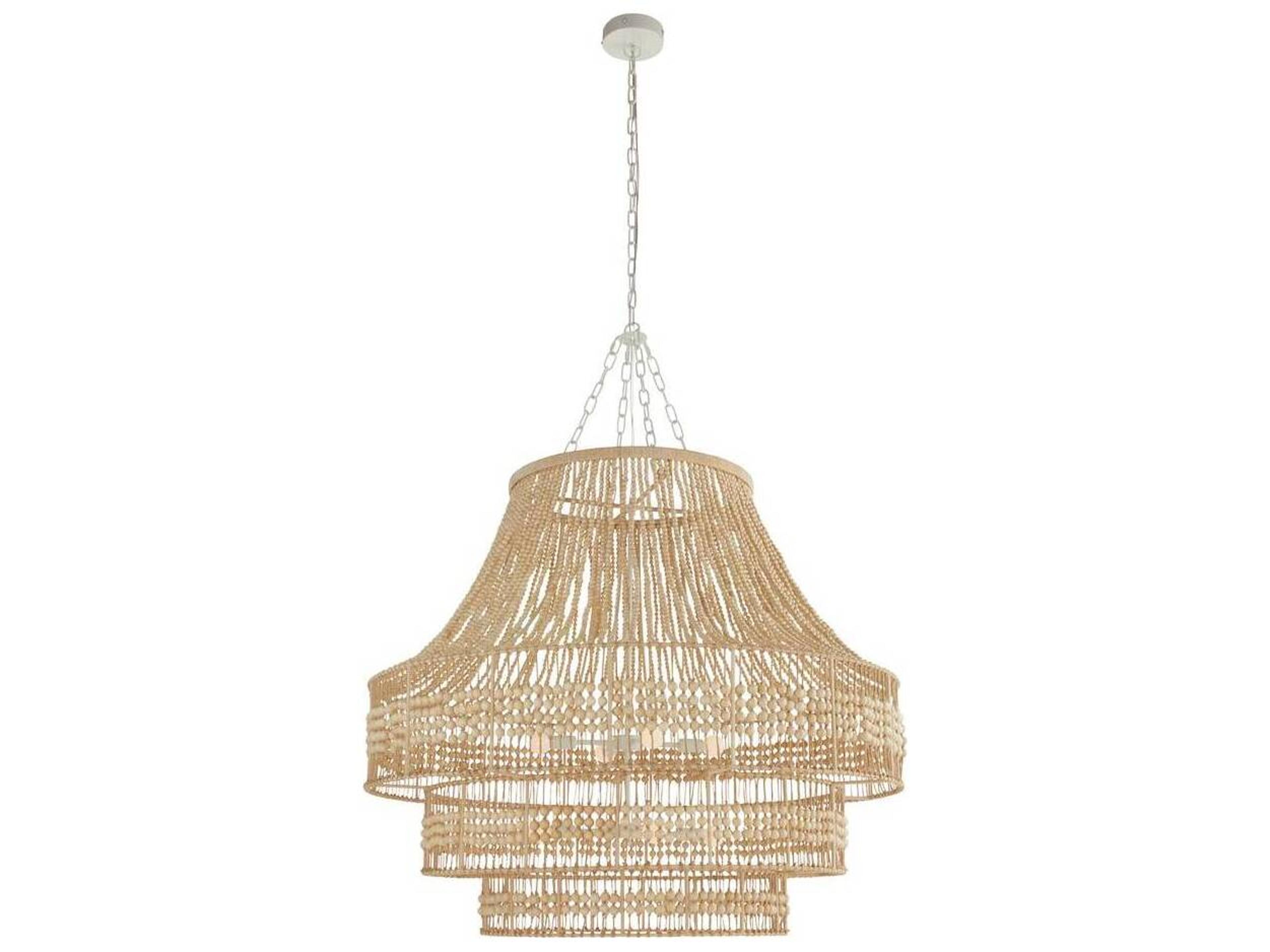 Arteriors Home Tulane 8-Light Natural Brown Chandelier