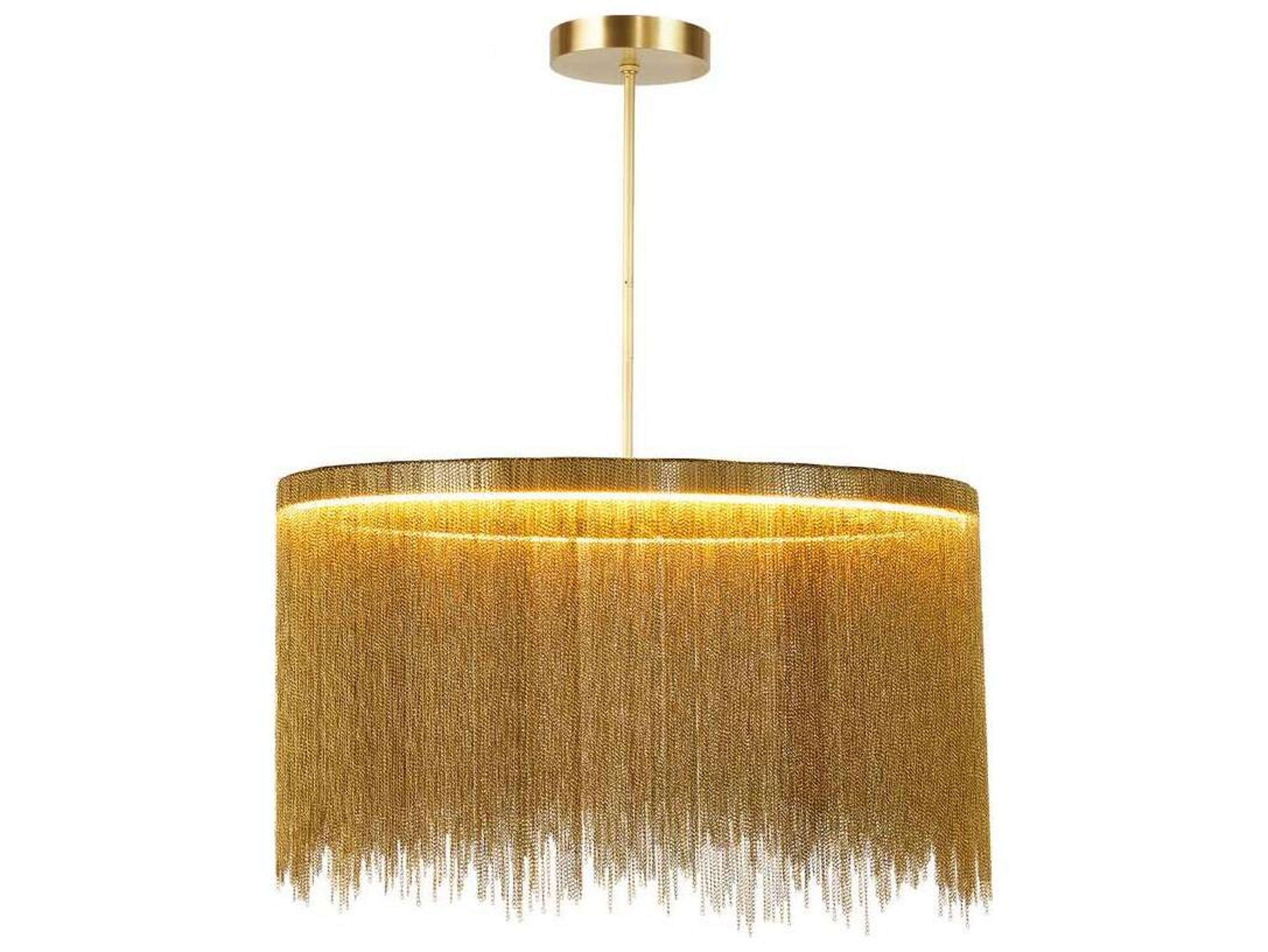 Arteriors Home Bennet 1-Light Antique Brass Round Chandelier