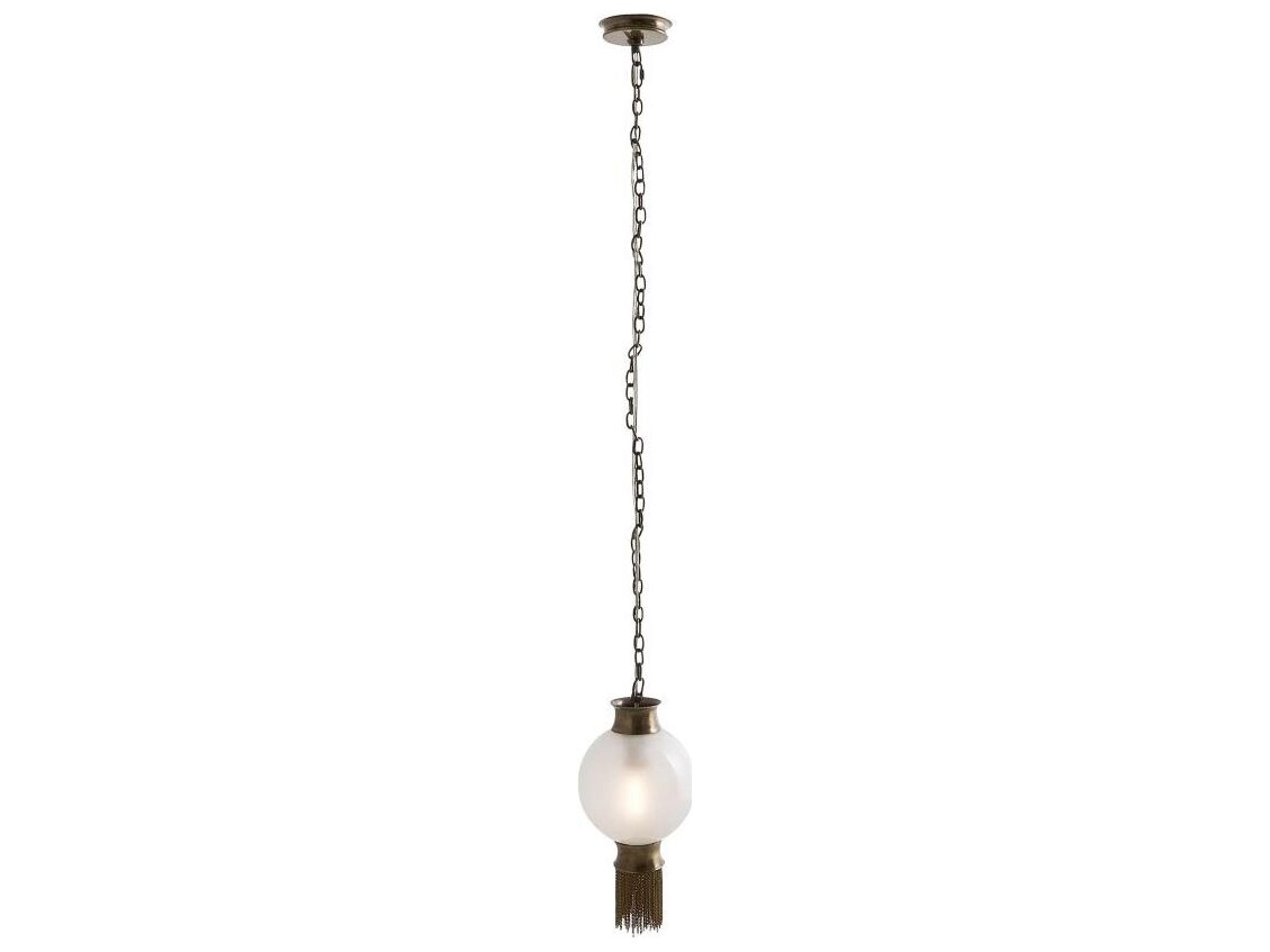 Arteriors Home Boswell 1-Light Antique Brass Globe Mini Pendant