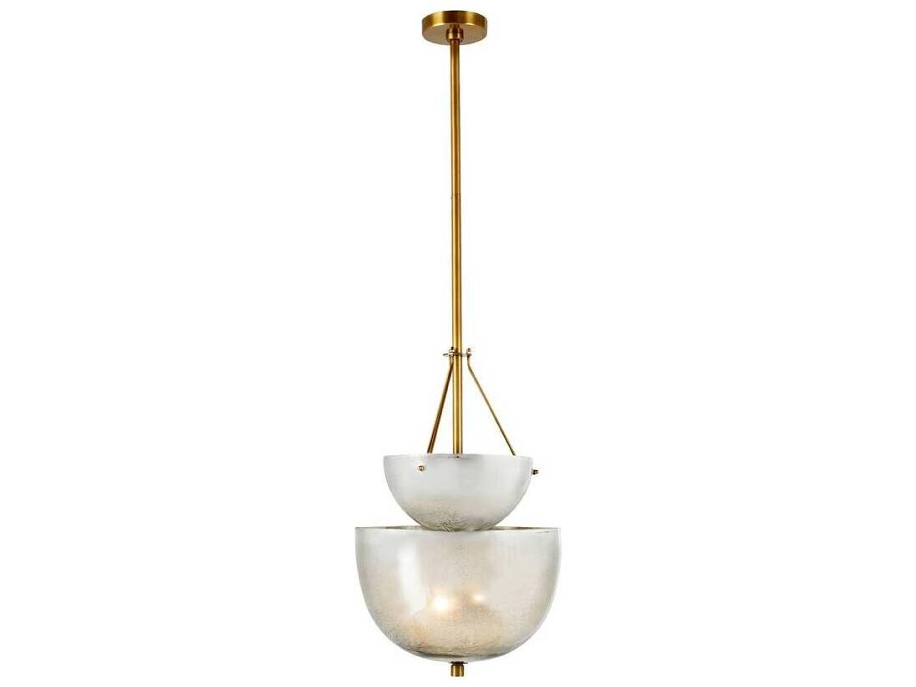 Arteriors Home Colleen 4-Light Antique Mercury Brass Bowl Pendant