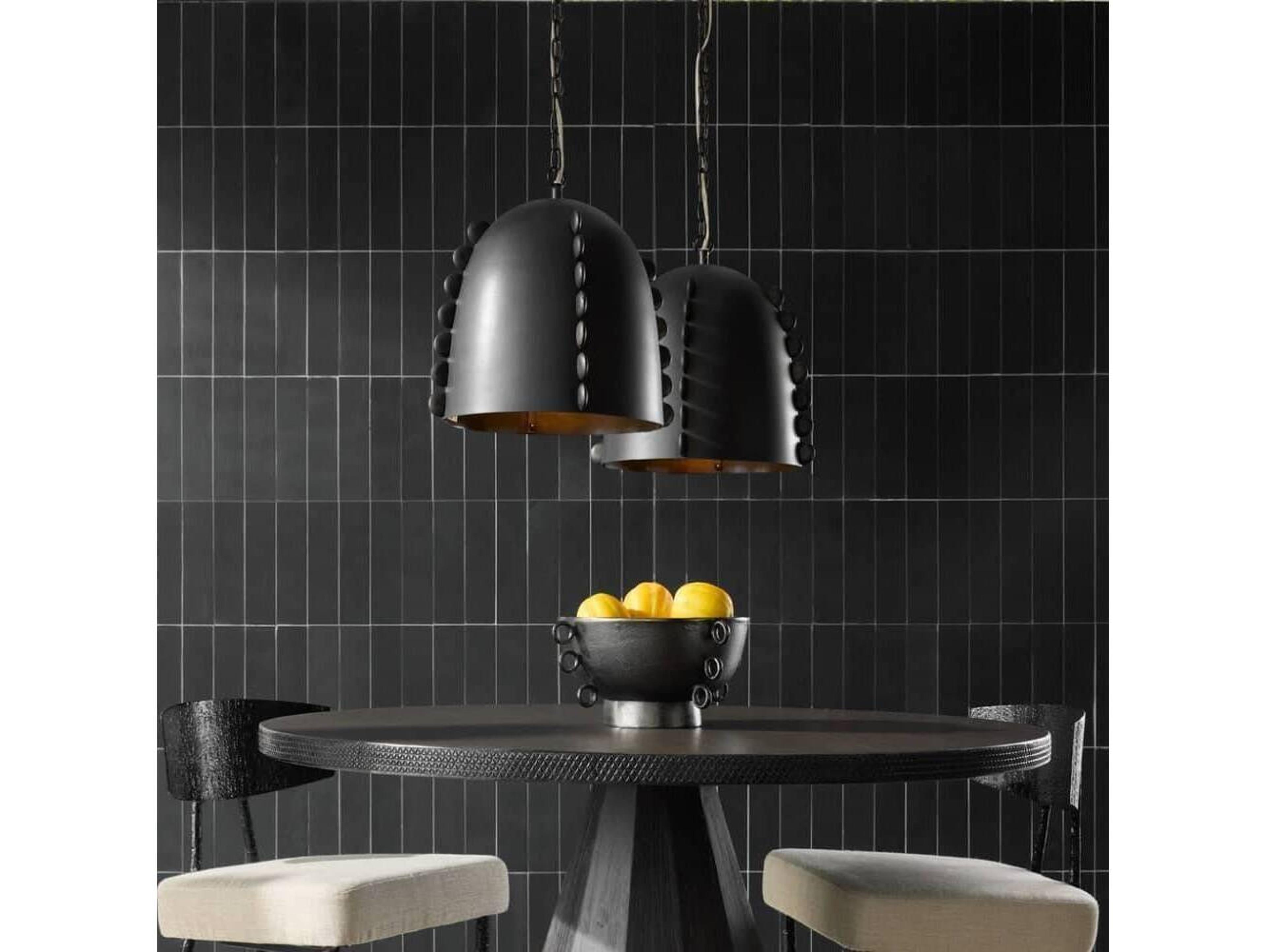 Arteriors Home Hobbes 1-Light Bronze Dome Pendant