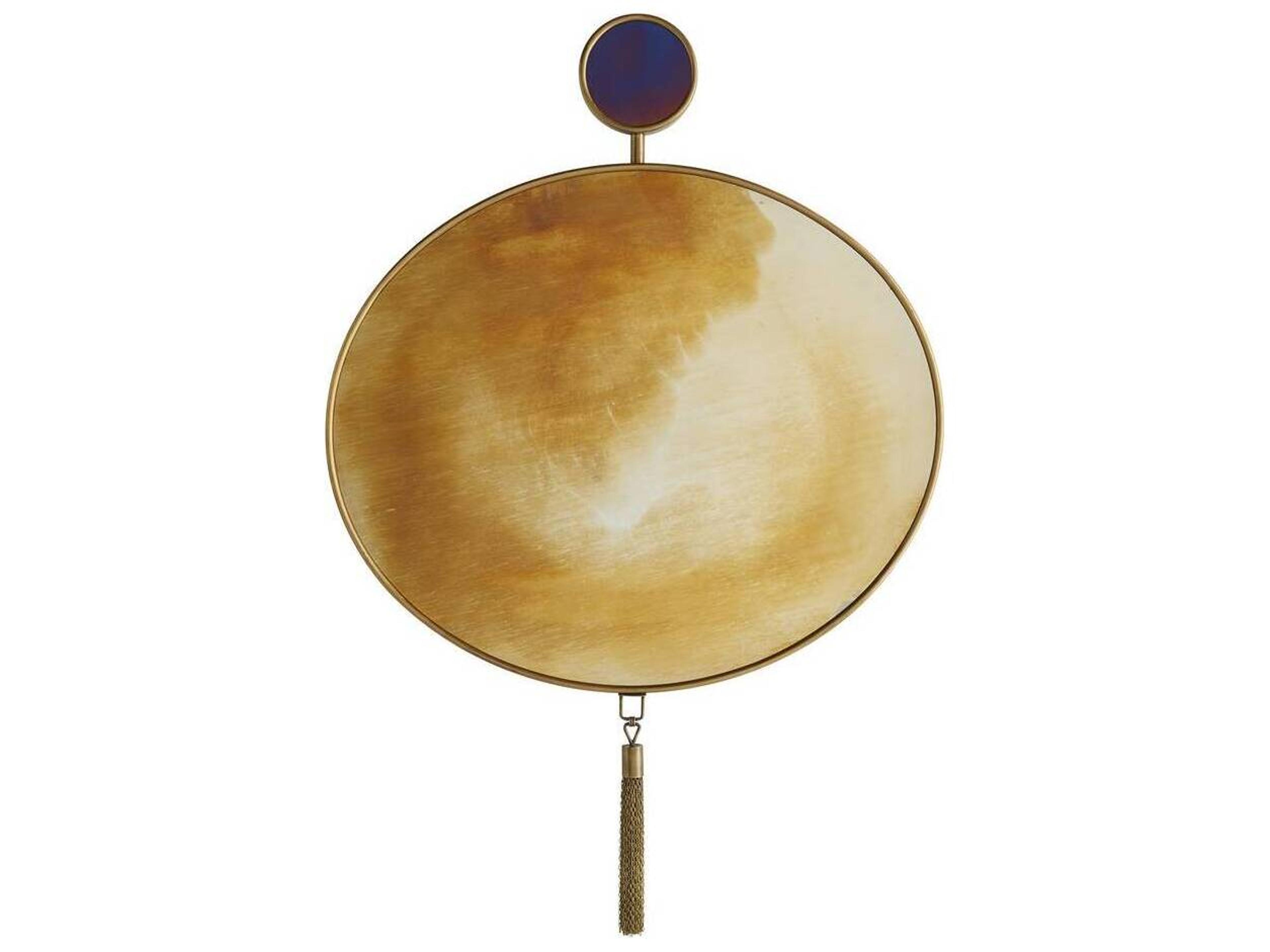 Arteriors Home Antique Brass Wall Mirror Round
