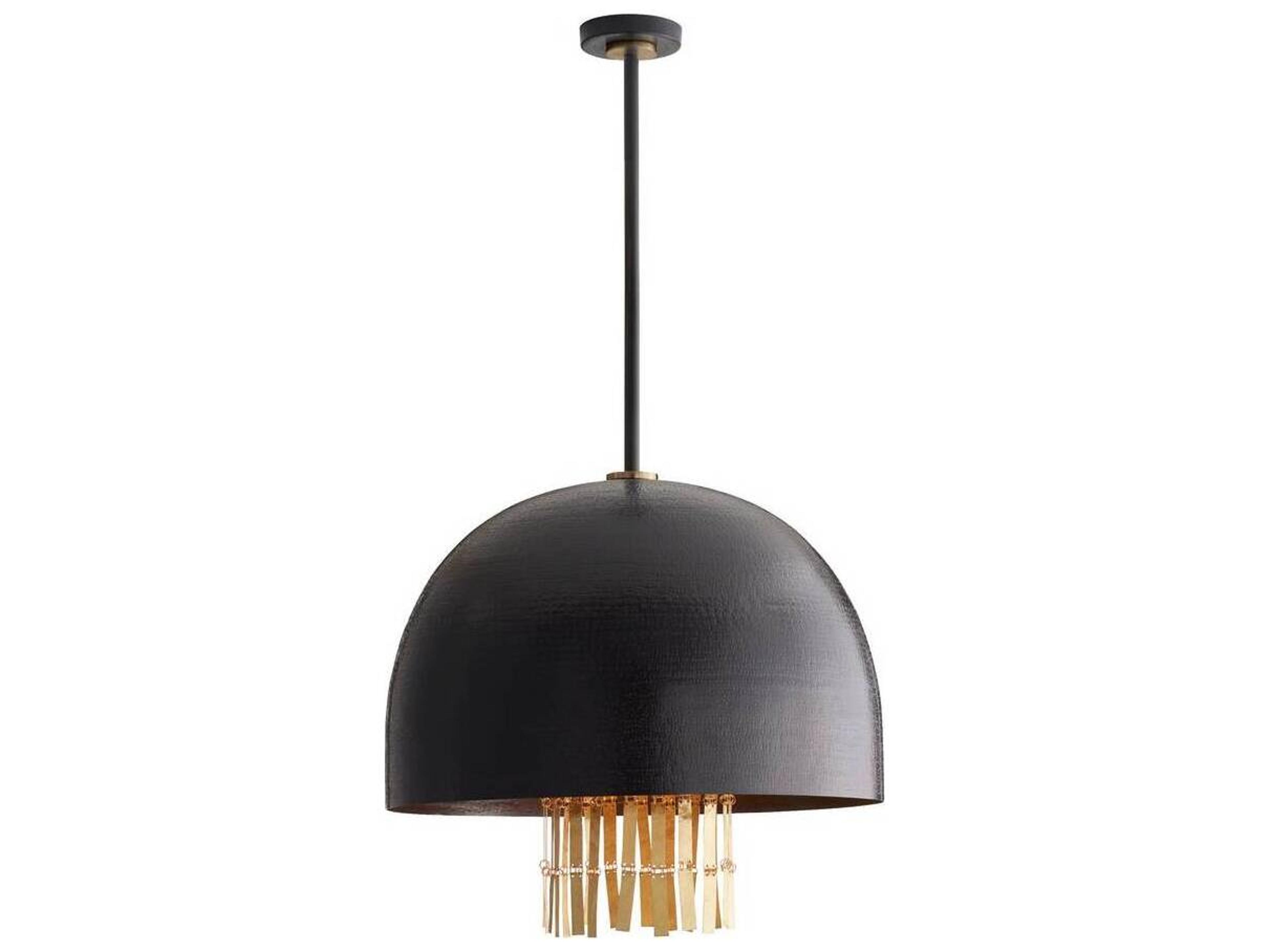 Arteriors Home Giraldo 3-Light English Bronze Antique Brass Dome Pendant
