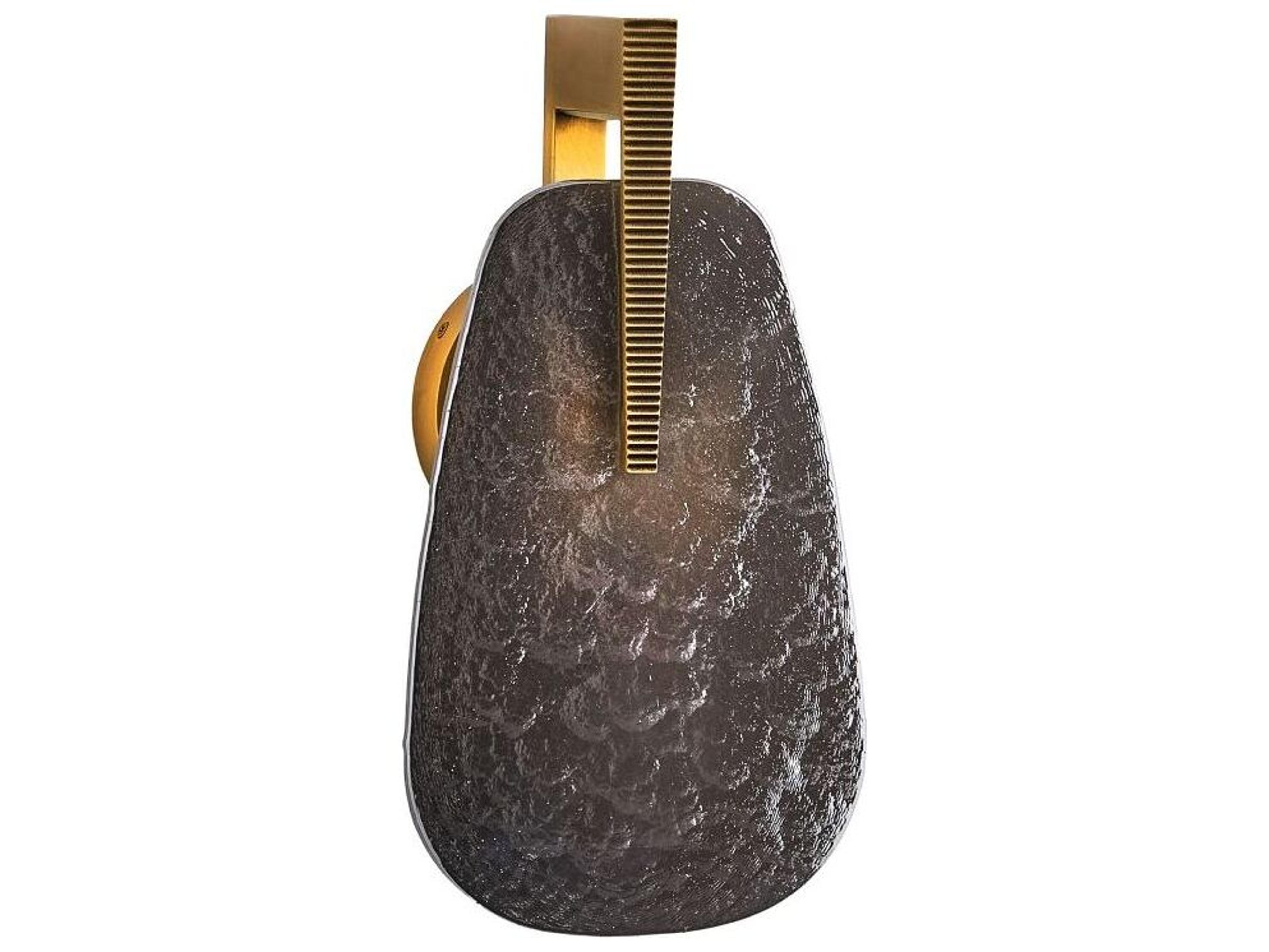 Arteriors Home Zelda 1-Light Antique Brass Smoke Luster Wall Sconce