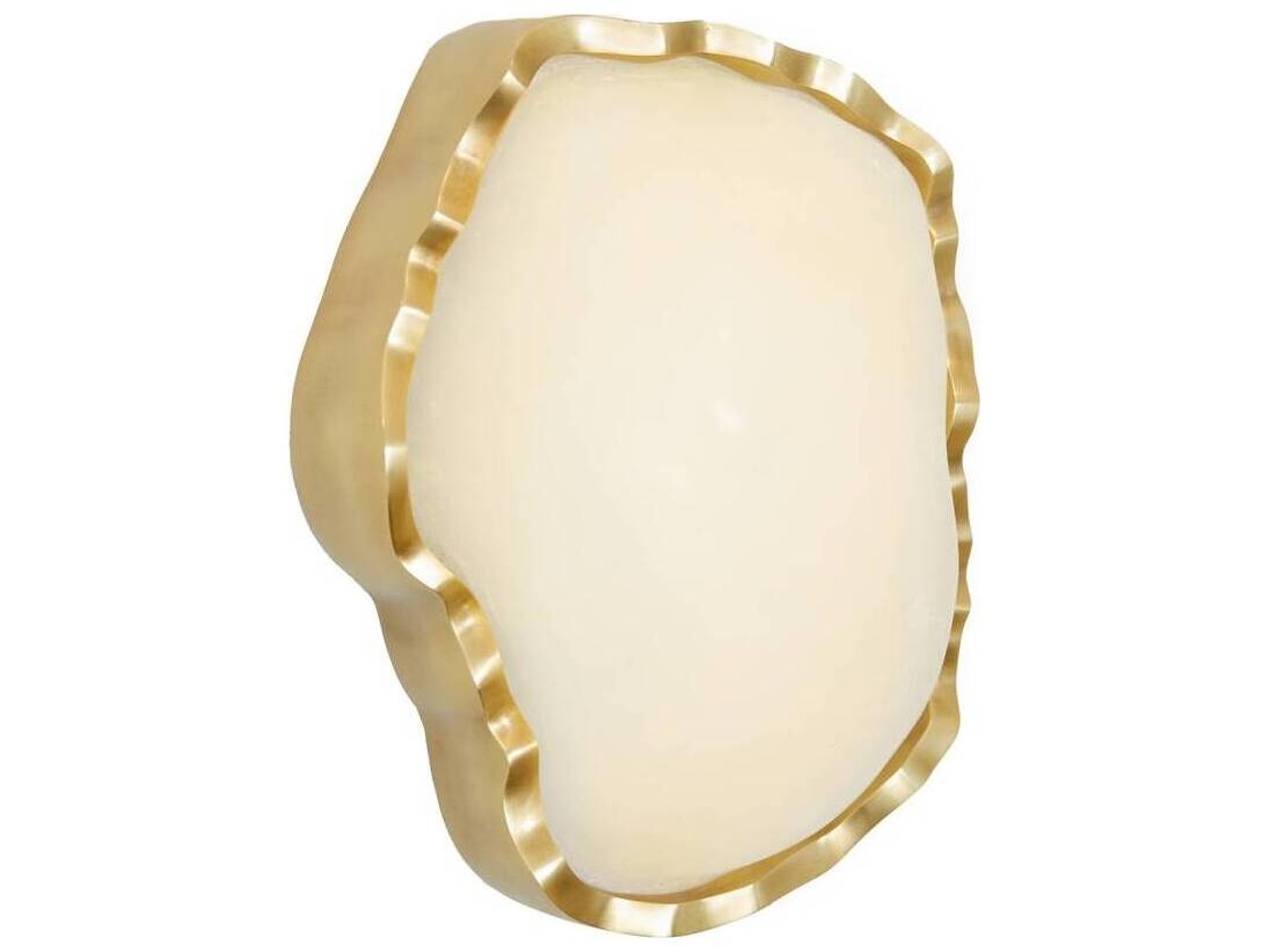 Arteriors Home Grace 1-Light White Antique Brass Wall Sconce