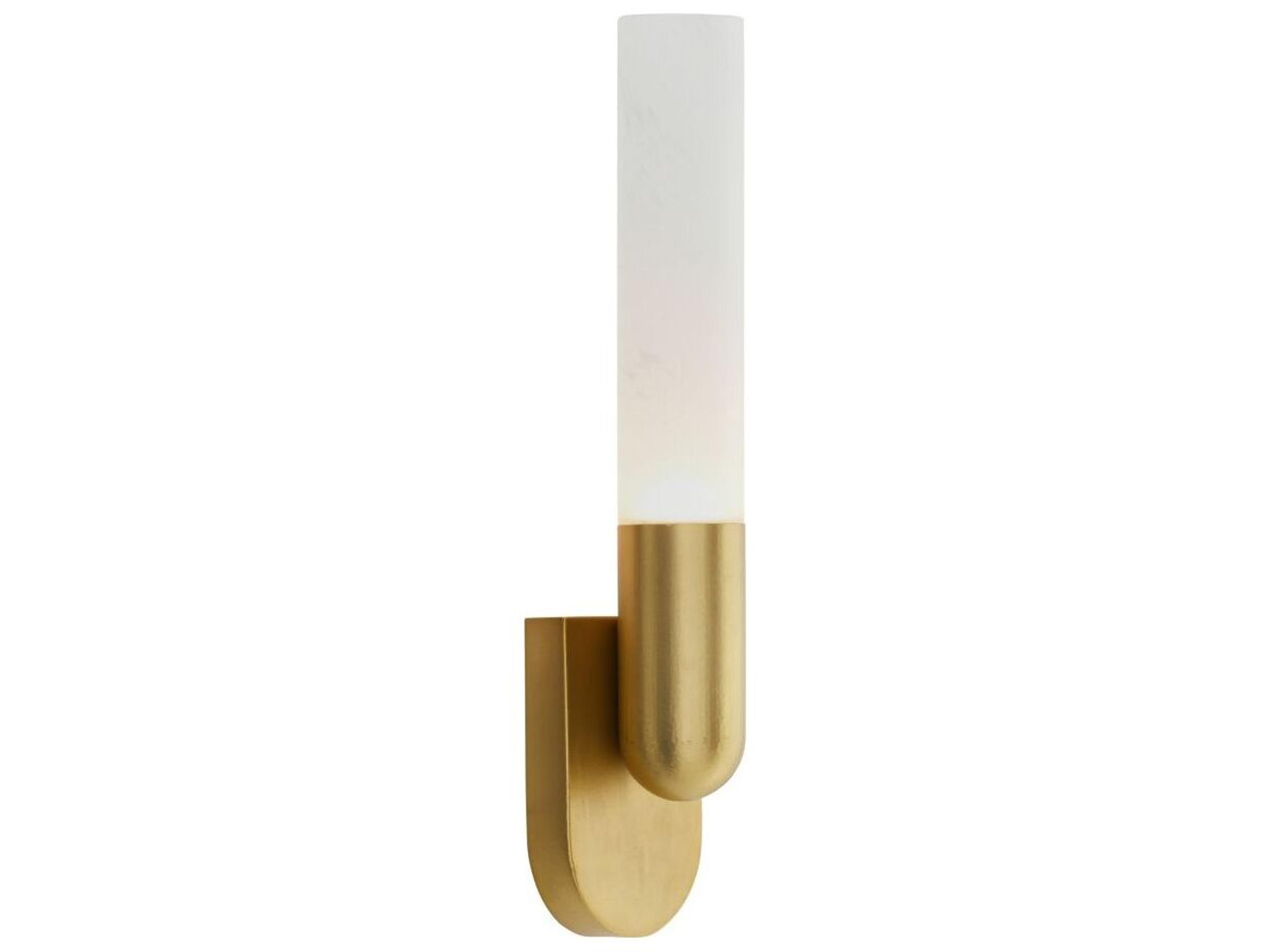 Arteriors Home Haynes 1-Light White Antique Brass Wall Sconce