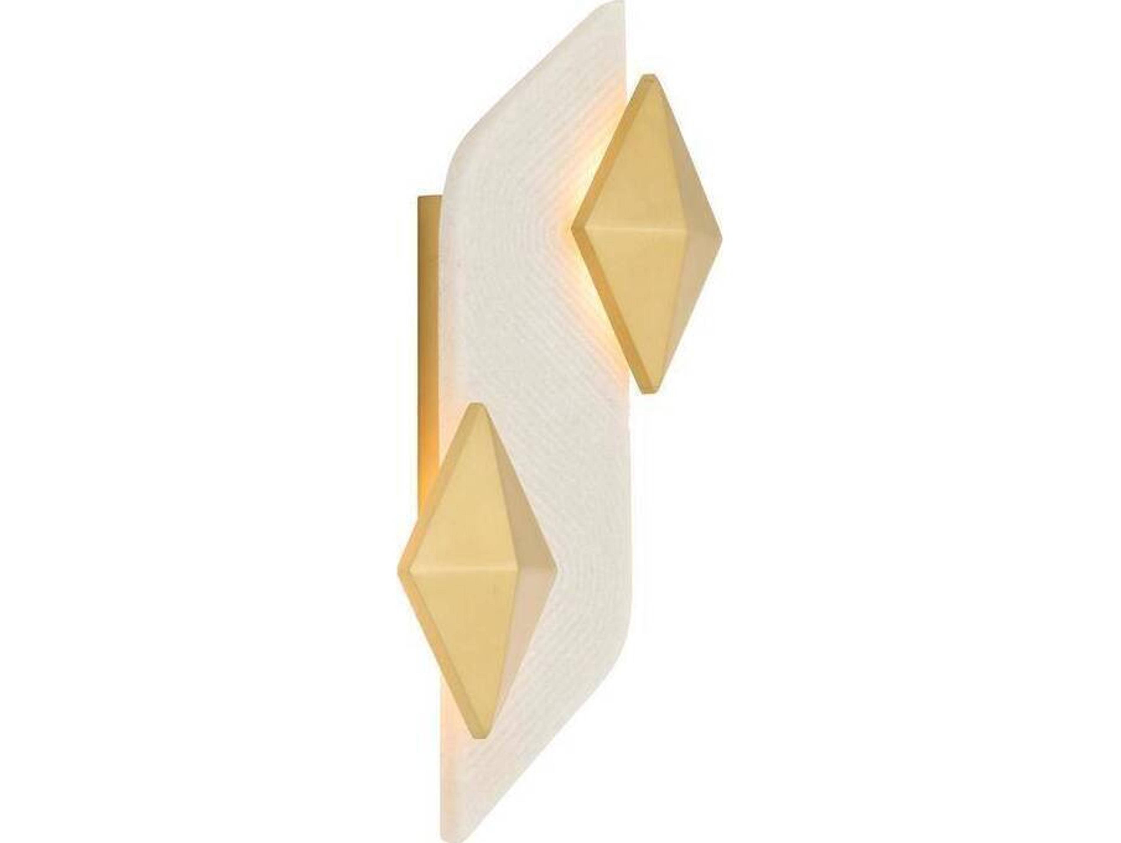 Arteriors Home Jenner Arteriors Home 2-Light Ivory Antique Brass White Gold Wall Sconce