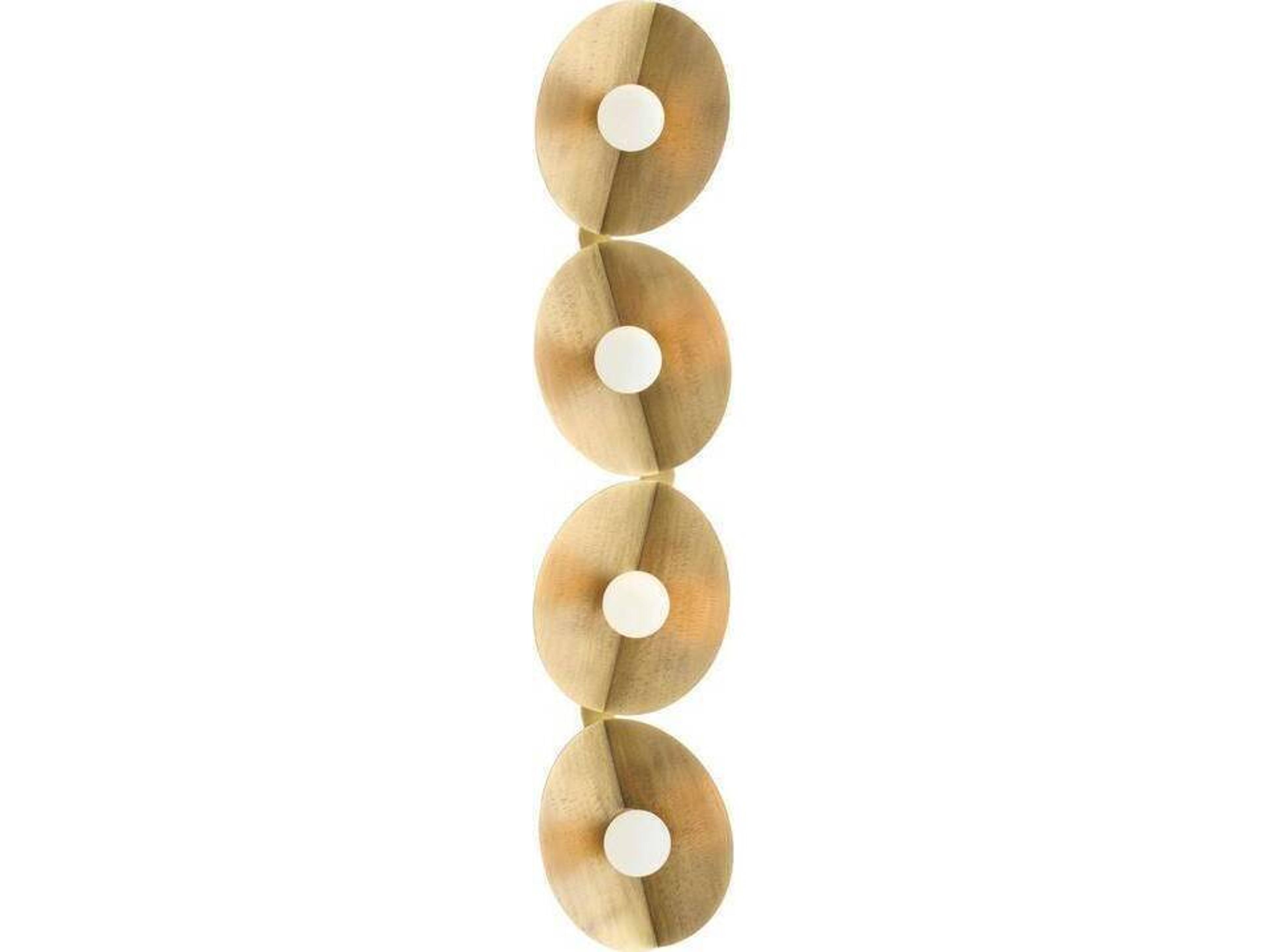 Arteriors Home Itzia Arteriors Home 4-Light Antique Brass Gold Wall Sconce