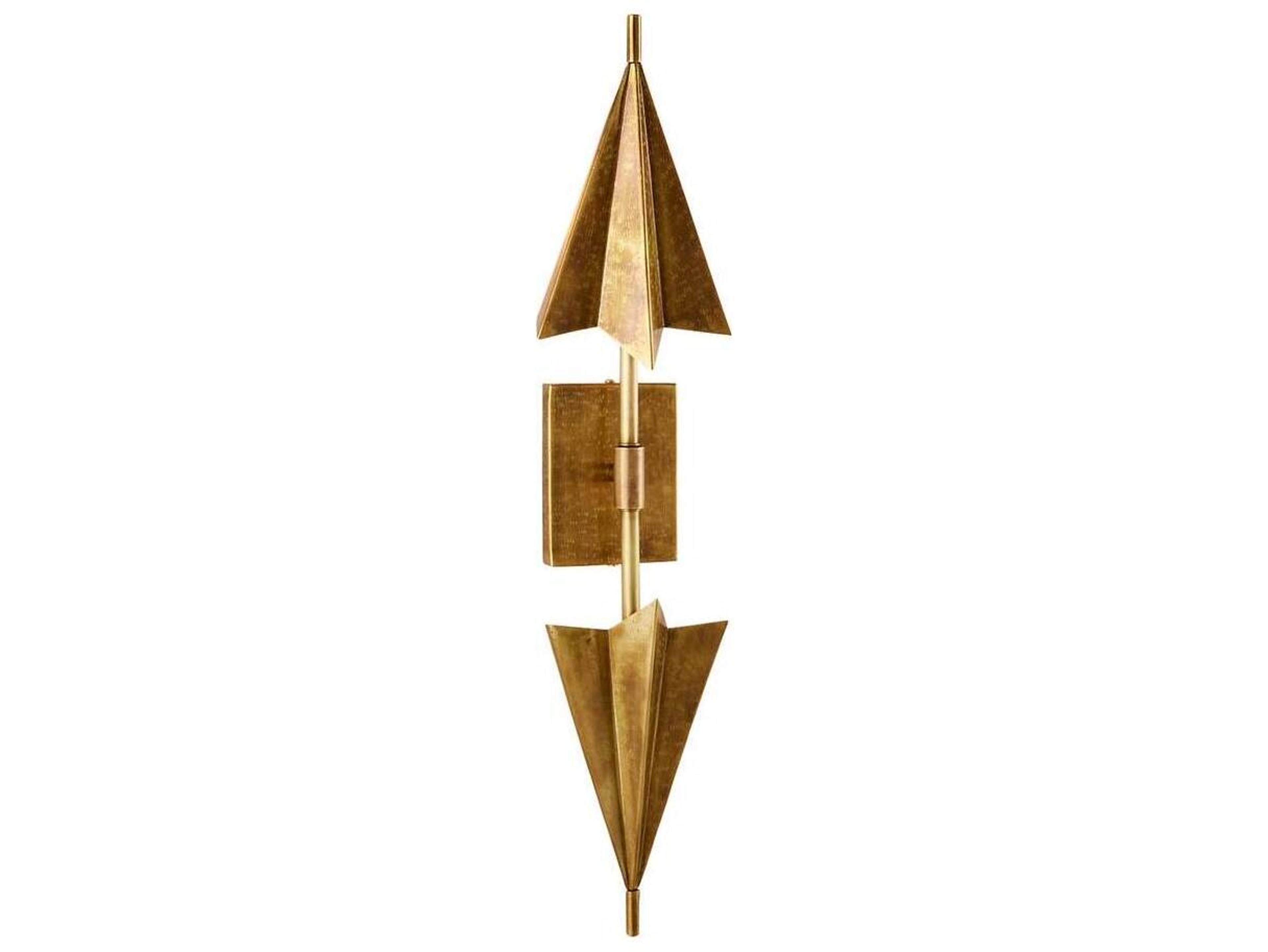 Arteriors Home Canary 2-Light Antique Brass Wall Sconce