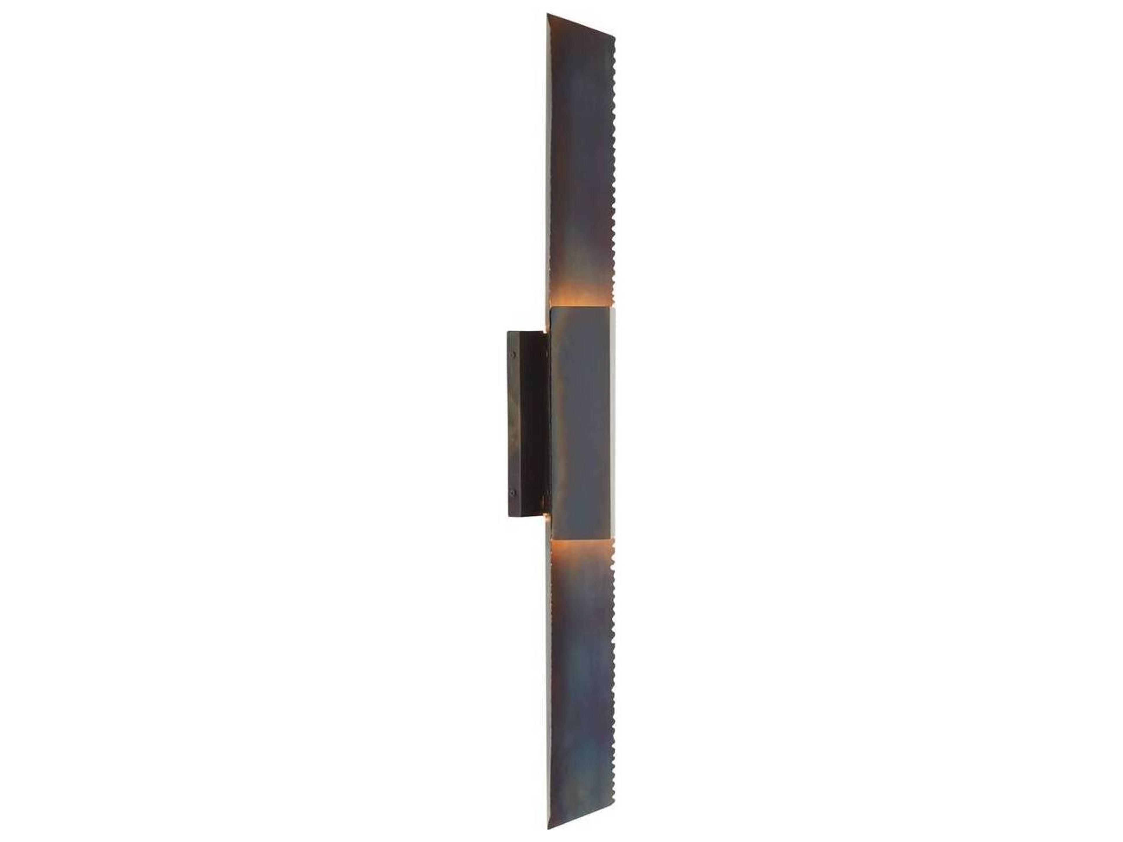 Arteriors Home Francisco 2-Light Burnt Iron Black Wall Sconce