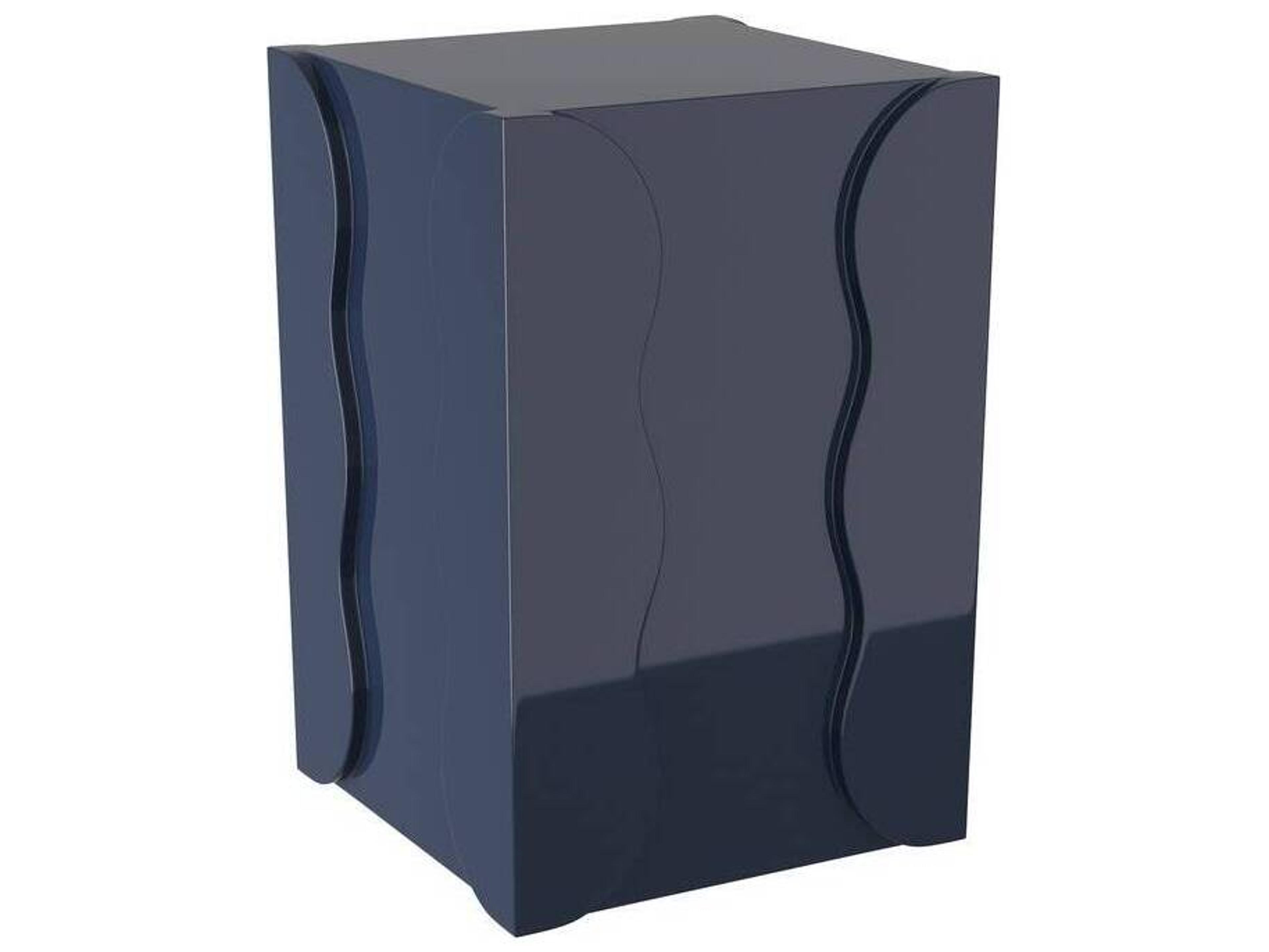 Arteriors Home Square Fiberglass Navy Zita End Table