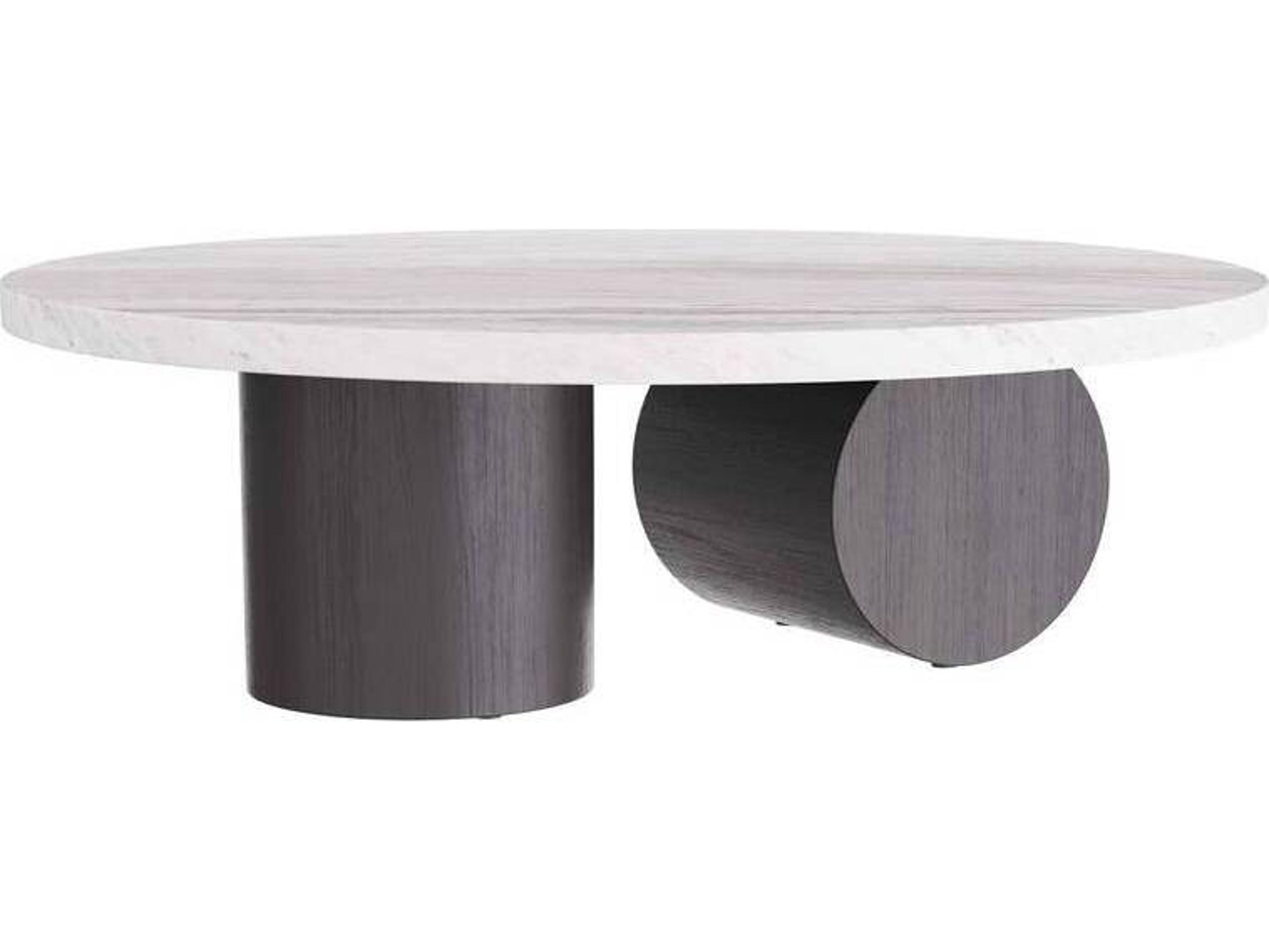 Arteriors Home Round Marble Toronto Ebony Torrington Coffee Table