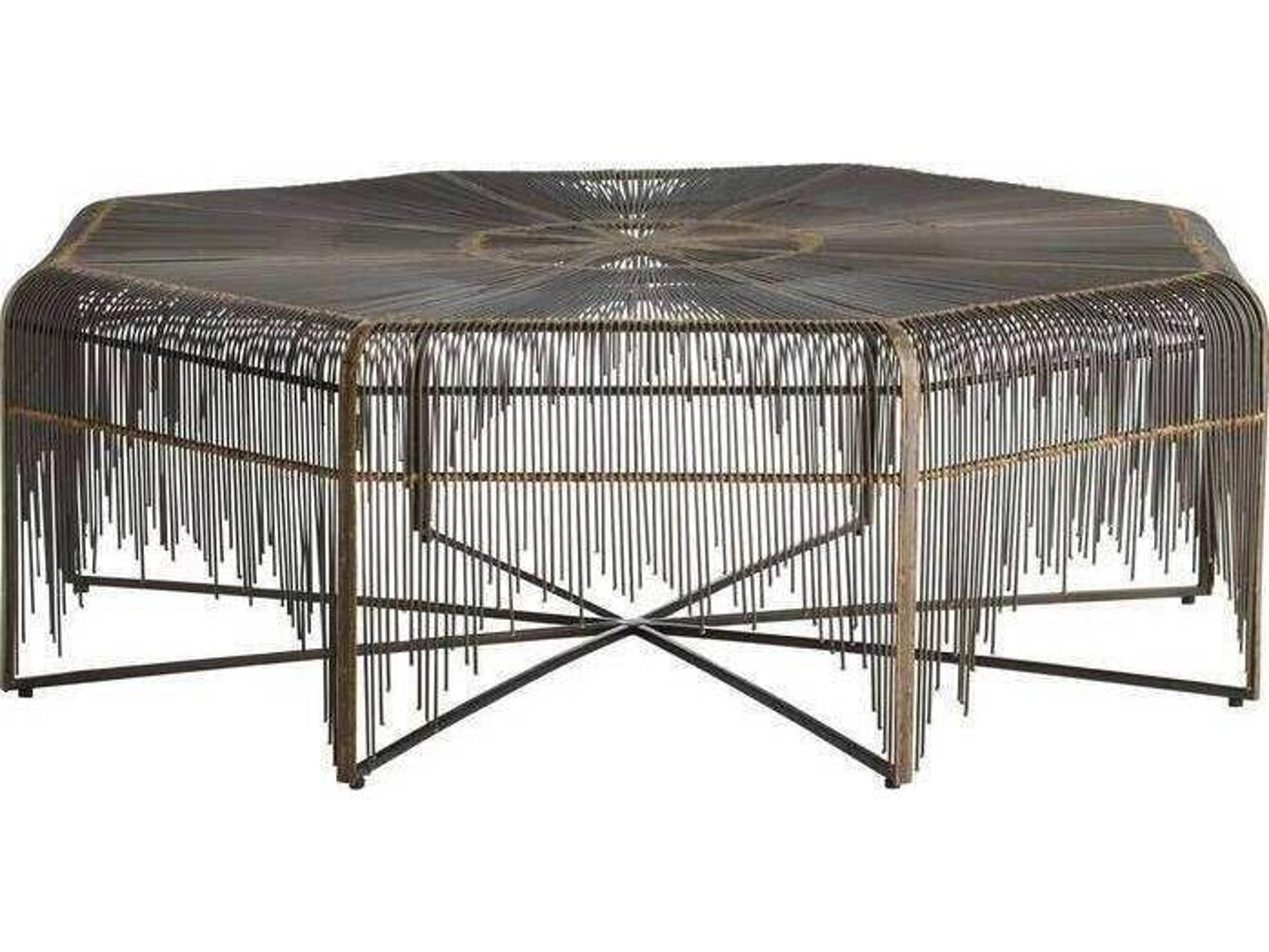 Arteriors Home Ilaria Octagon Metal Coffee Table