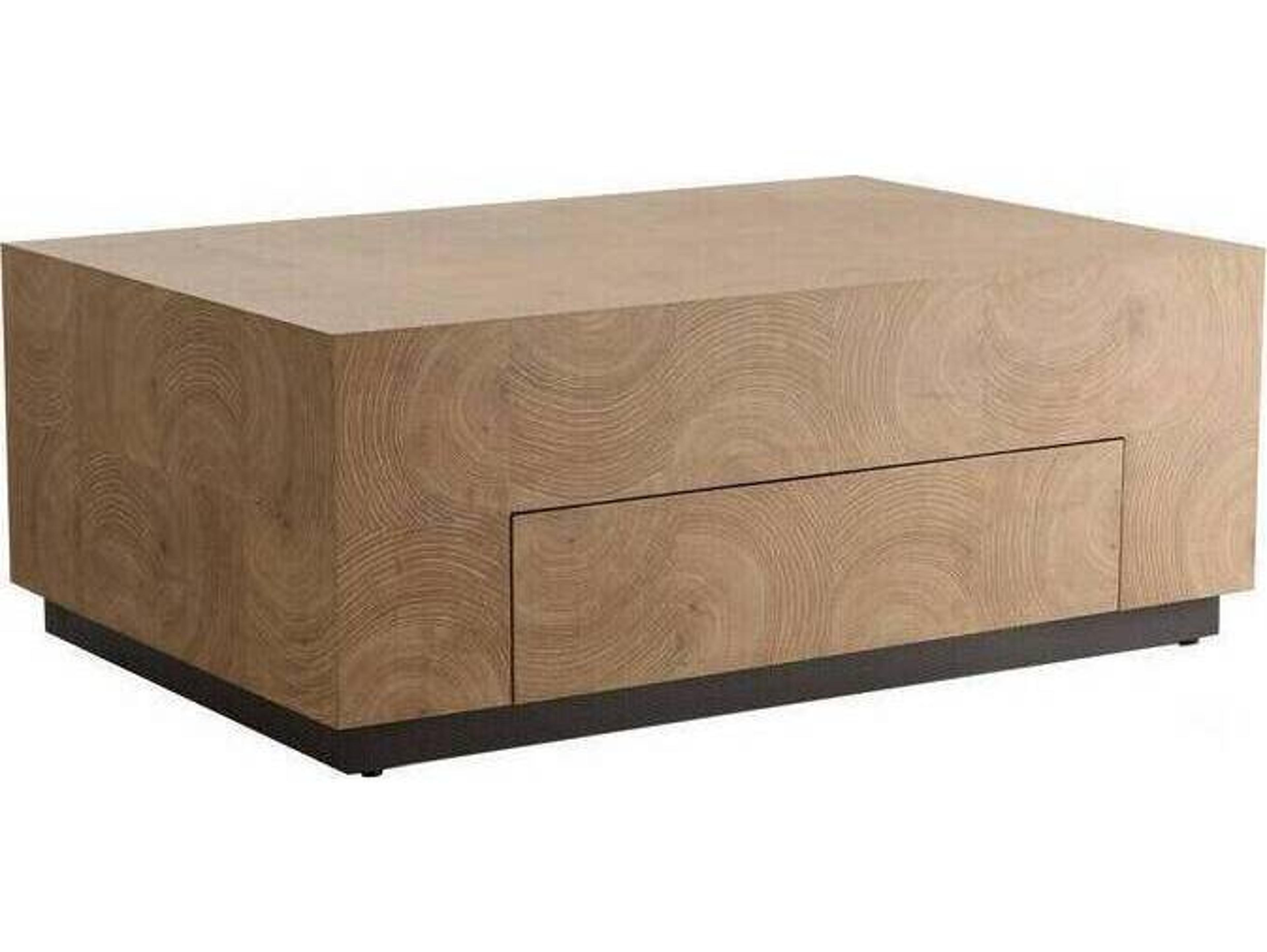 Arteriors Home Justice Rectangular Wood Oyster Bronze Gray Black Coffee Table