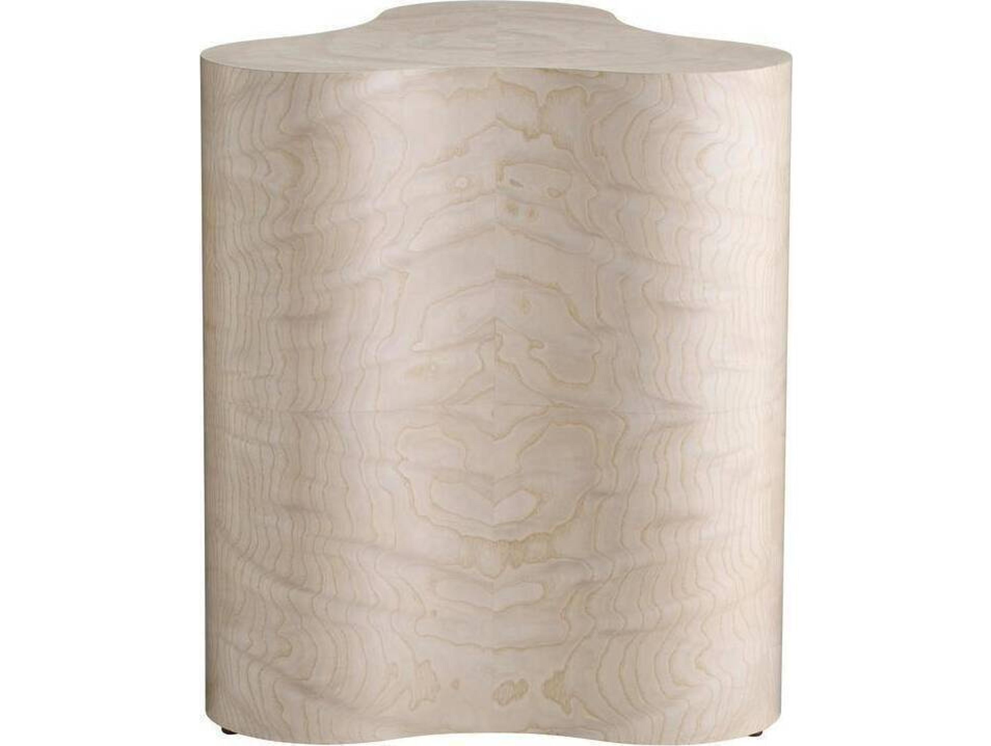 Arteriors Home Jojo Wood Light Beige Burl Neutral End Table