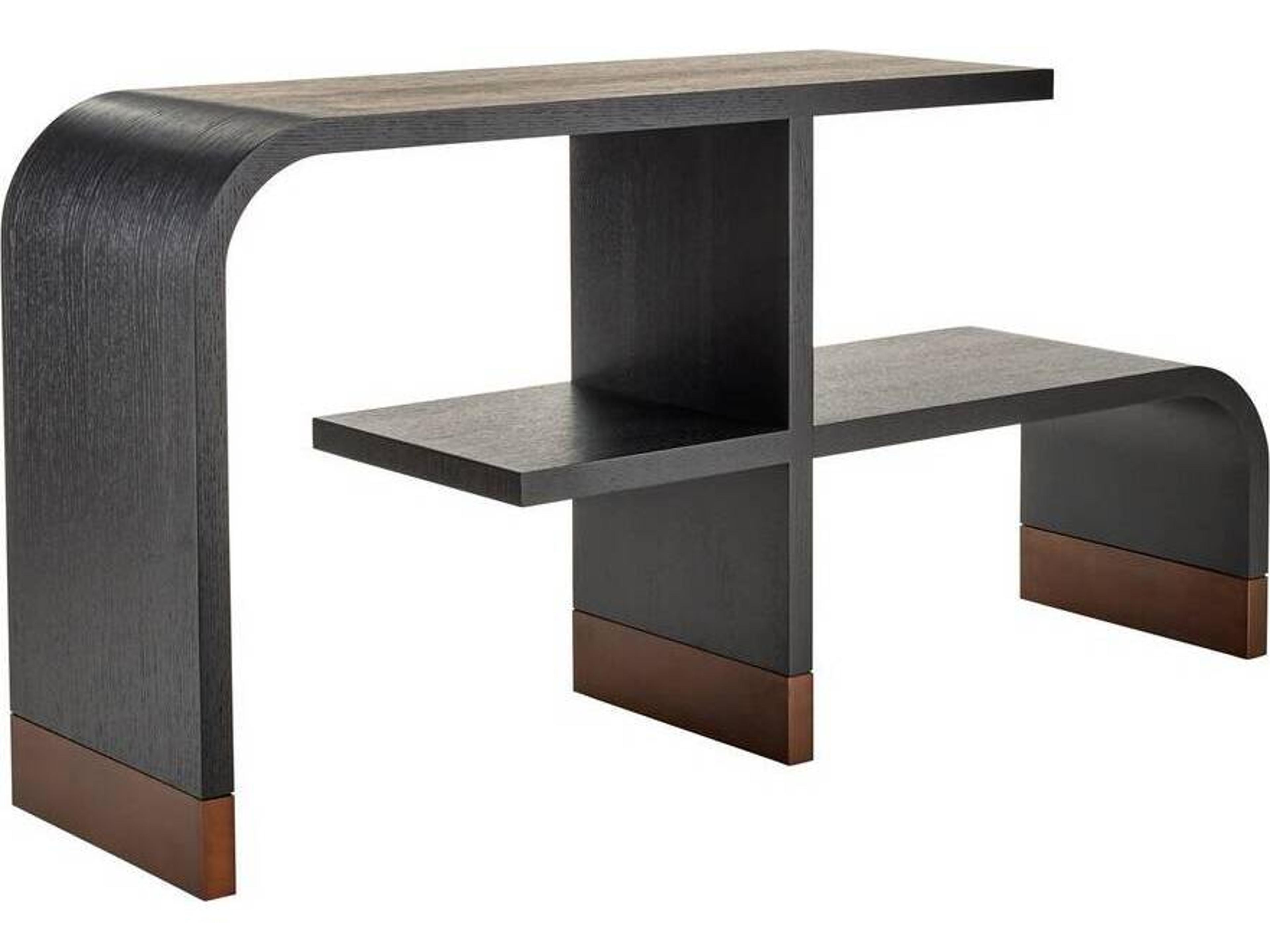 Arteriors Home Ebony Antique Brass Etagere