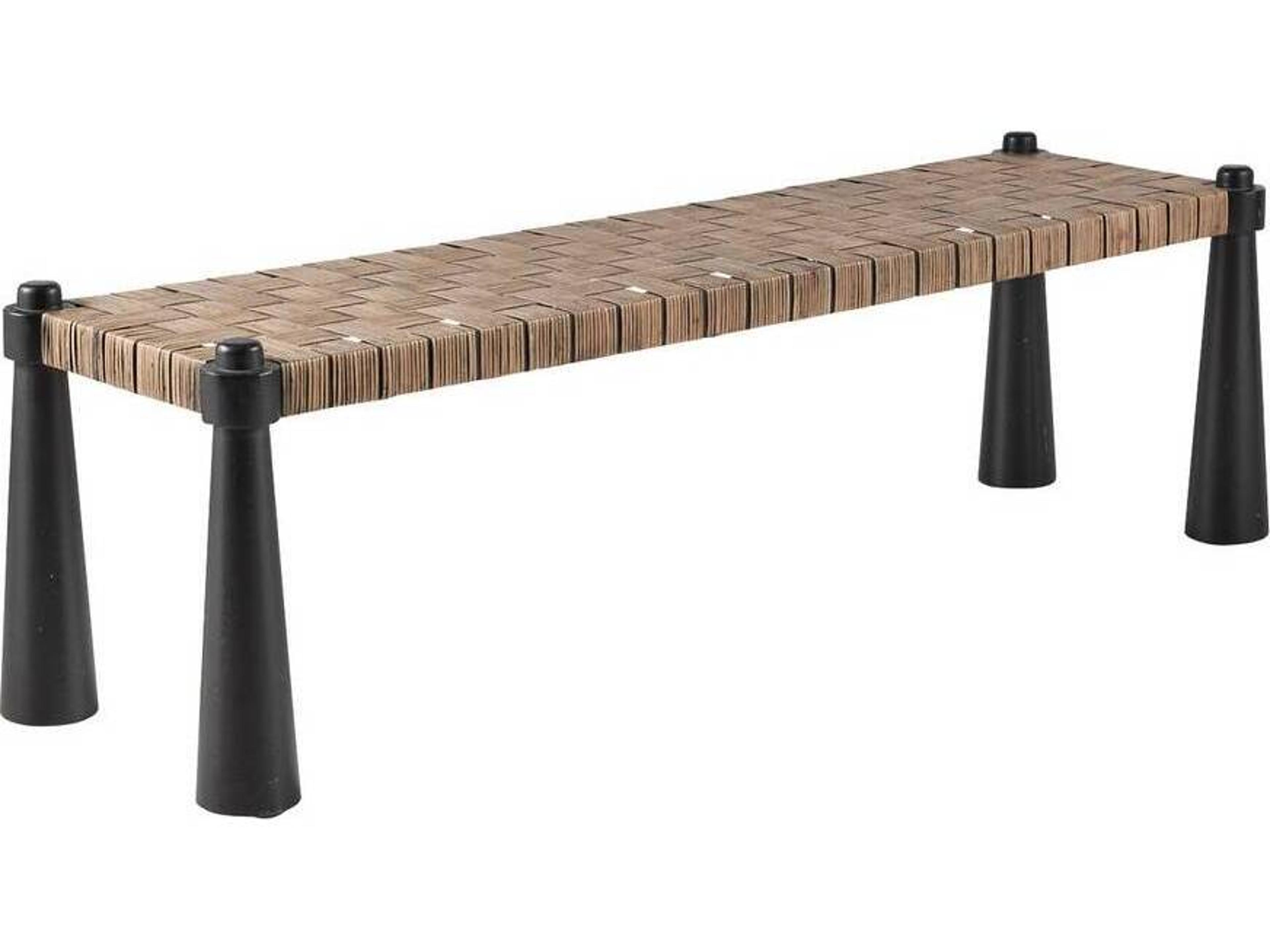 Arteriors Home Solange Tobacco Wash Sable Brown Accent Bench