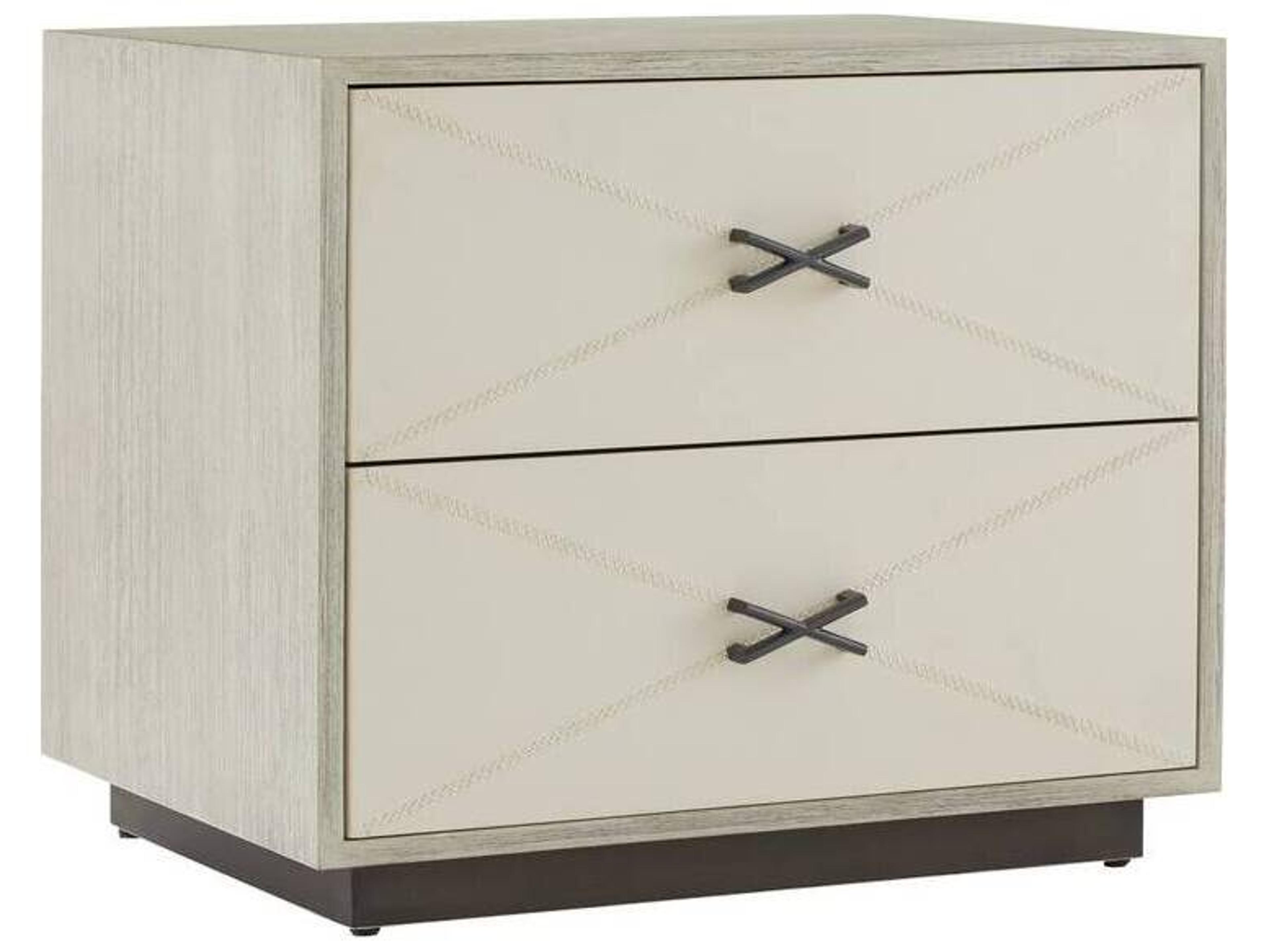Arteriors Home 2-Drawers Beige Hartzel Nightstand