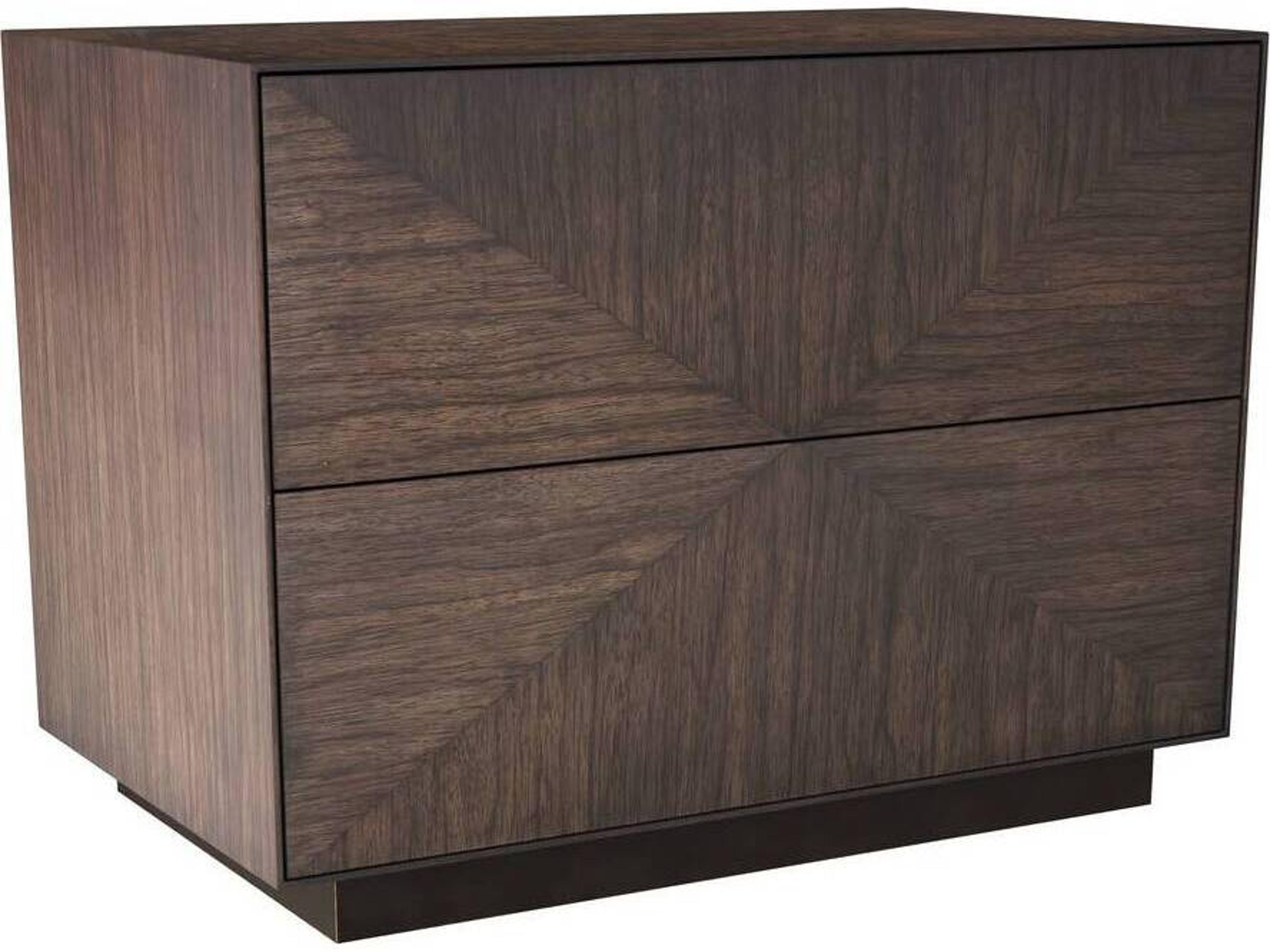 Arteriors Home 2-Drawers Brown Broomfield Nightstand