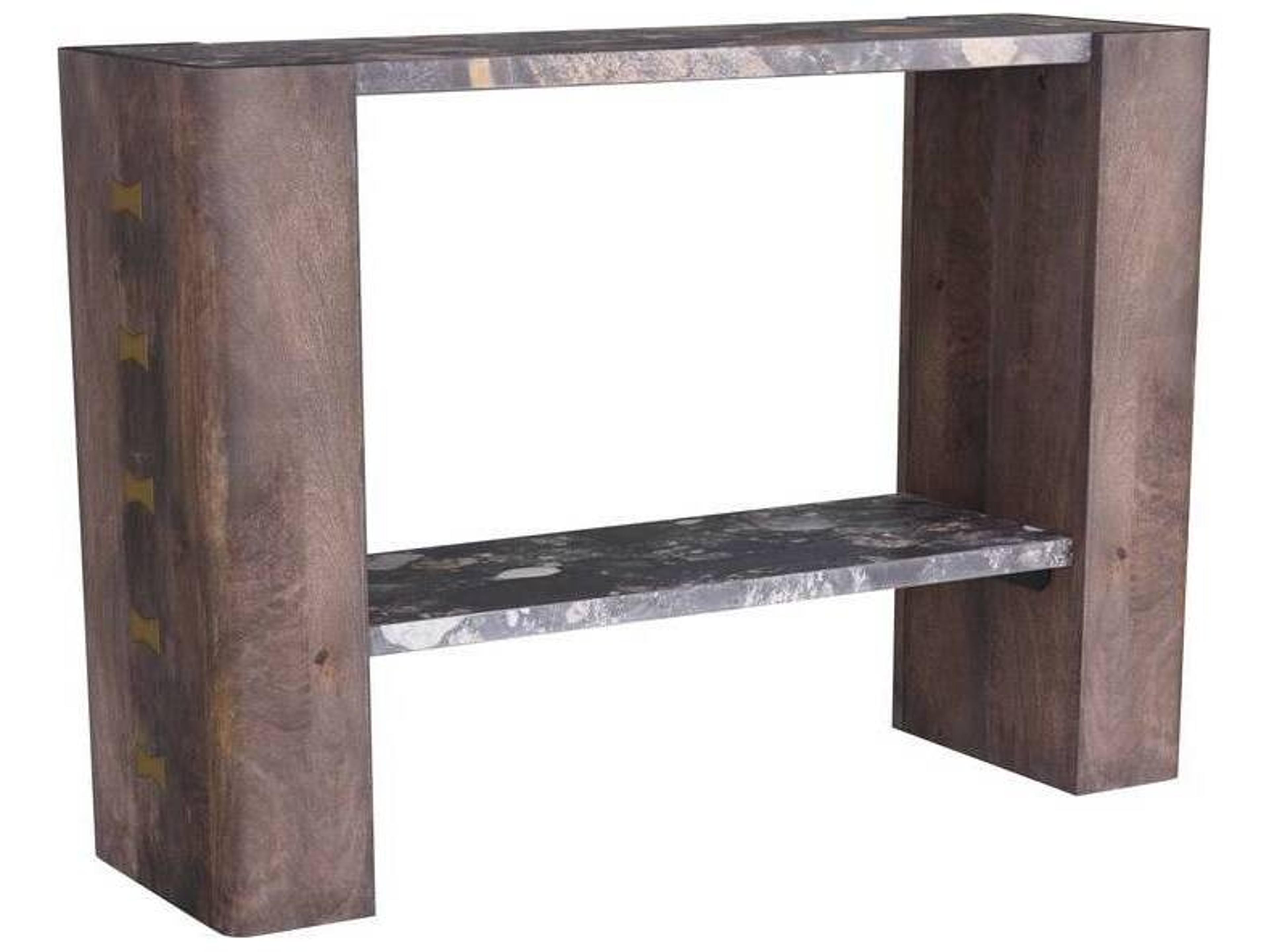 Arteriors Home Rectangular Marble Caspian Umber Torelli Console Table
