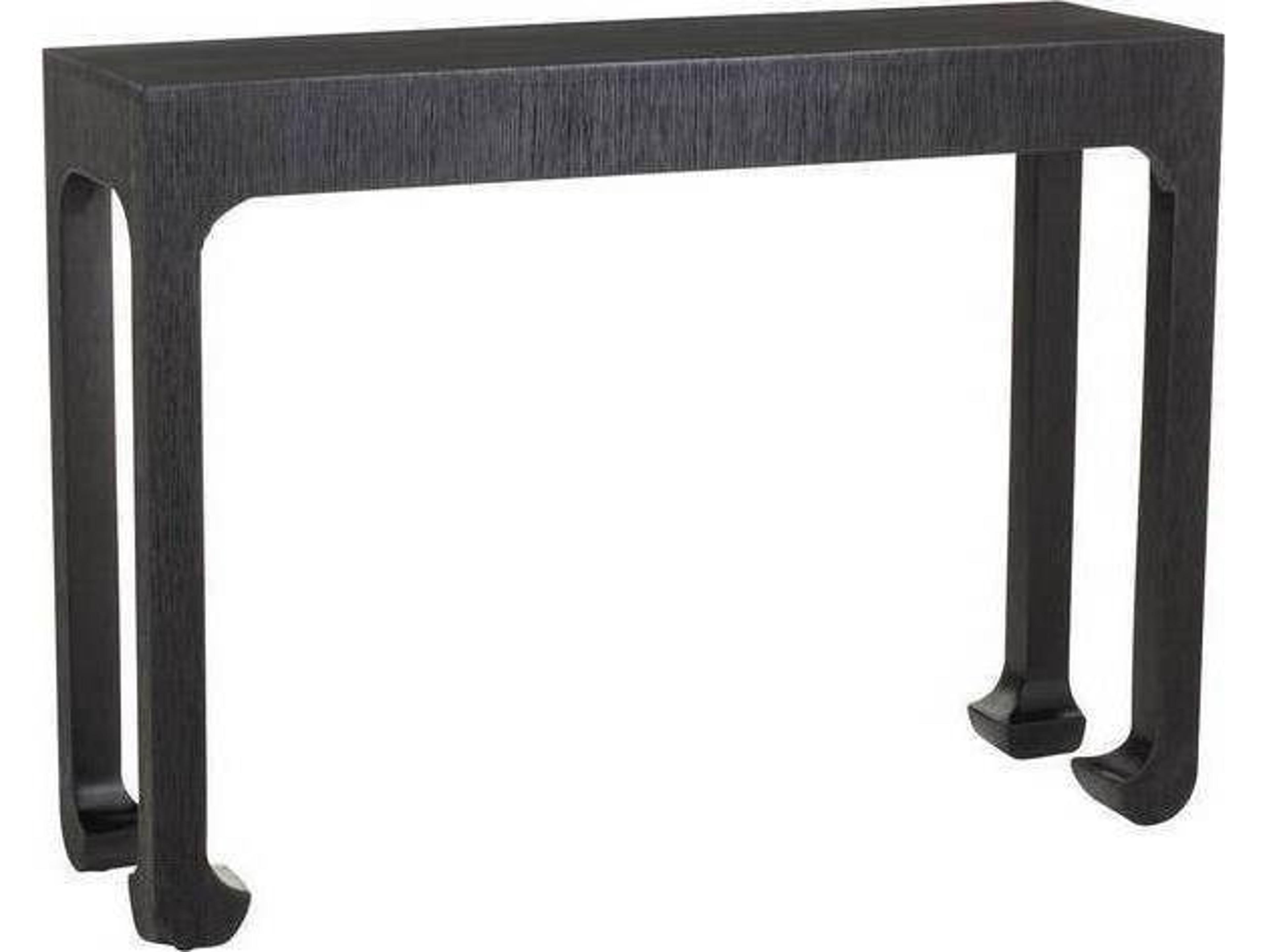 Arteriors Home Ichigo Rectangular Wood Ebony Black Console Table