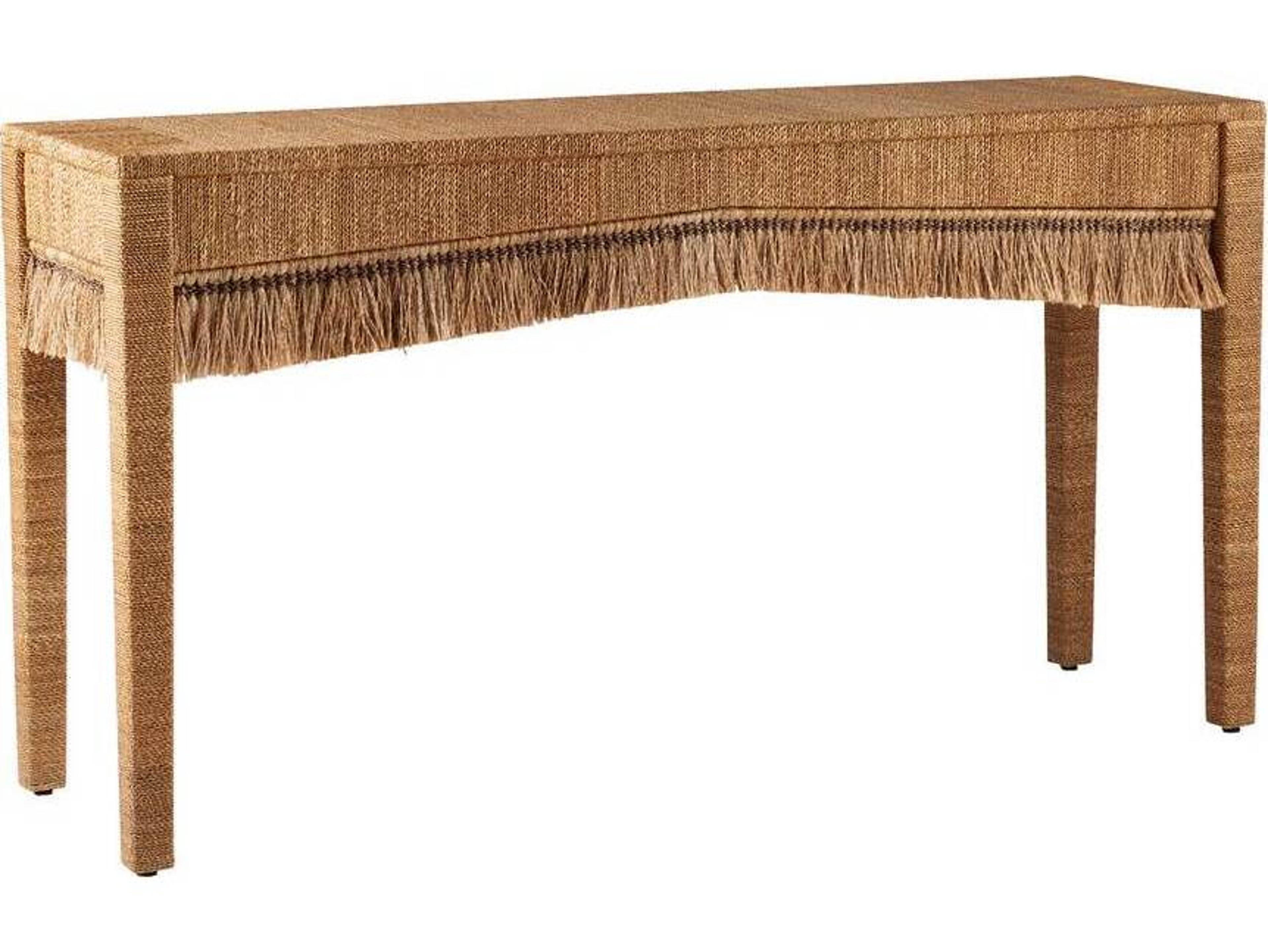 Arteriors Home Rectangular Natural Abaca Kai Console Table
