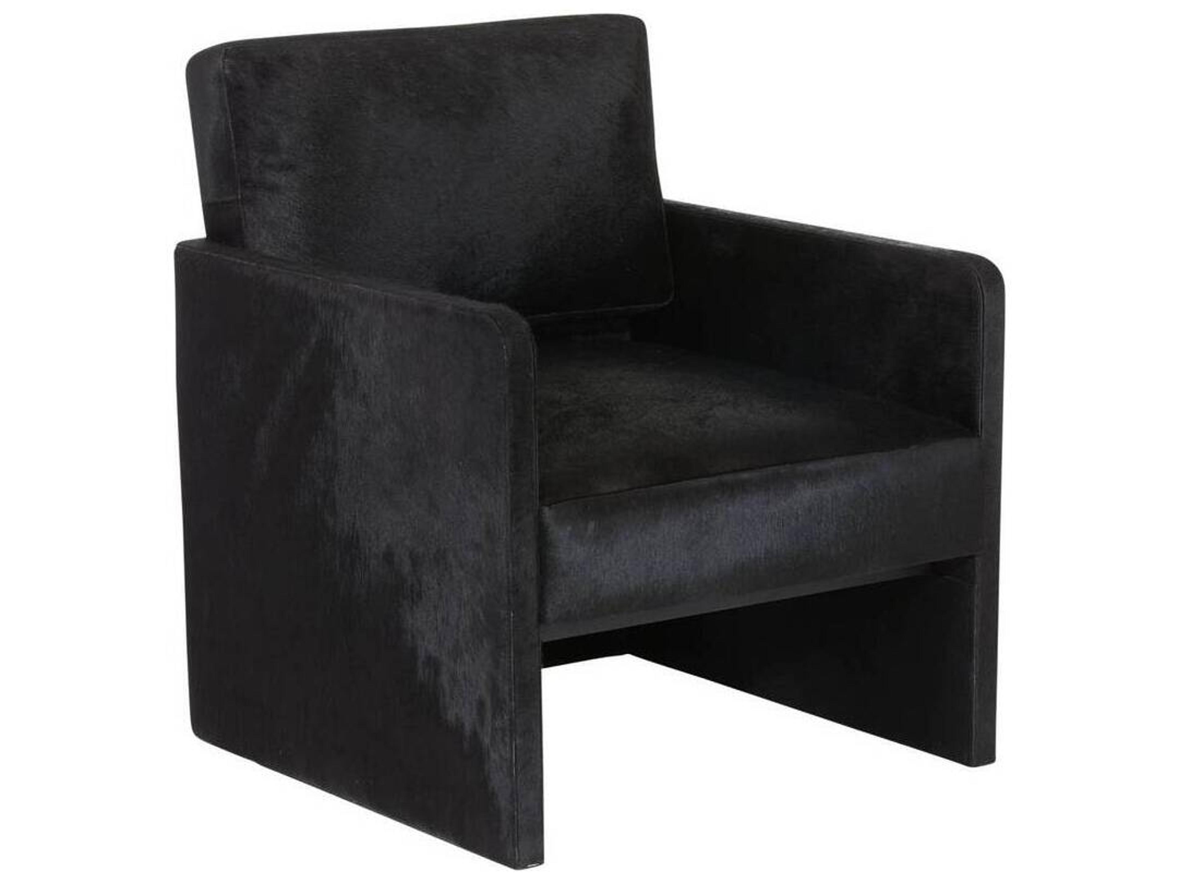 Arteriors Home Black Leather Accent Chair Devine
