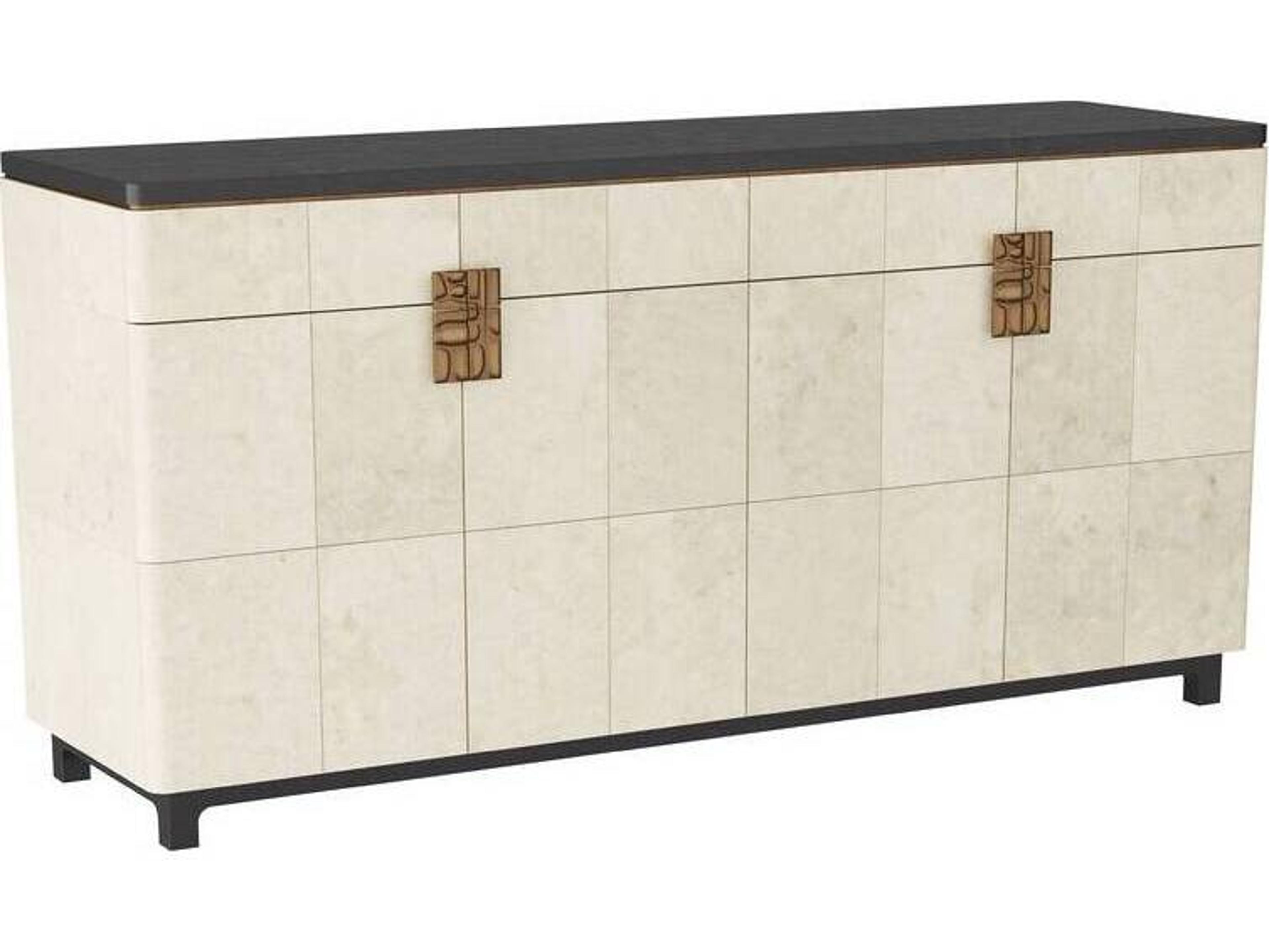 Arteriors Home Braelyn Ivory Ebony White Oak Wood Accent Chest