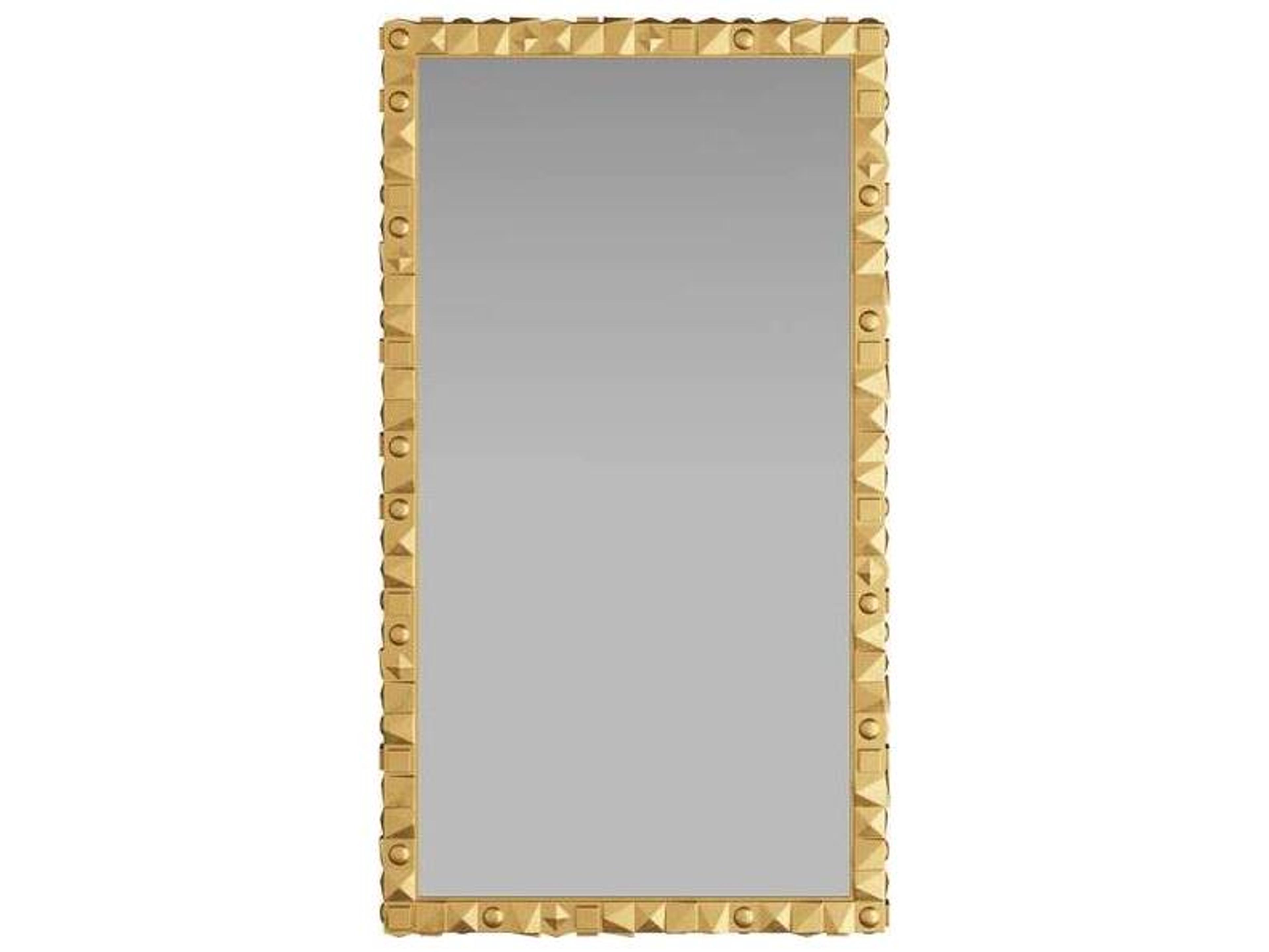 Arteriors Home Empire Antique Brass Plain Floor Mirror Rectangular