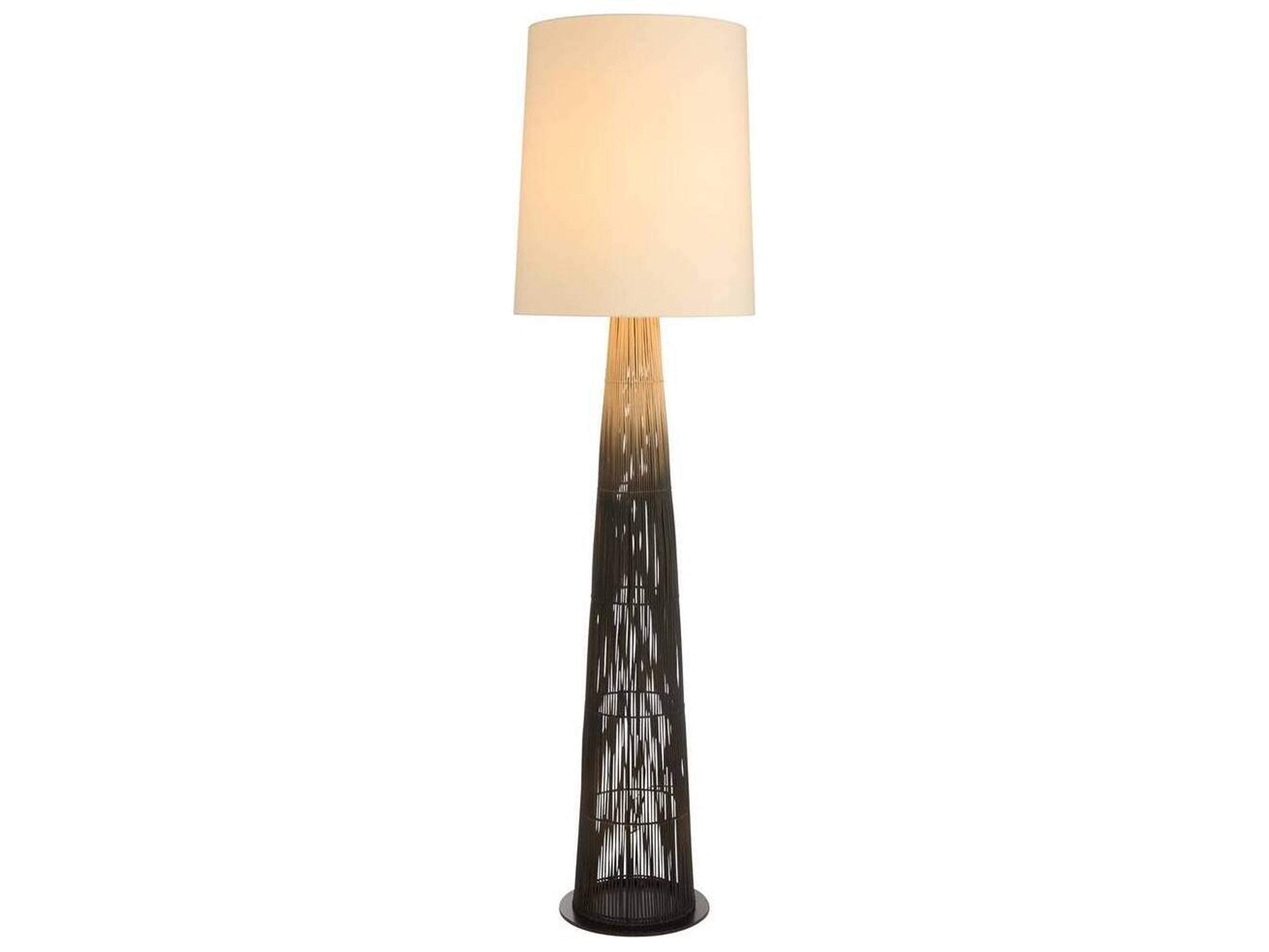 Arteriors Home Florence Black Natural Floor Lamp