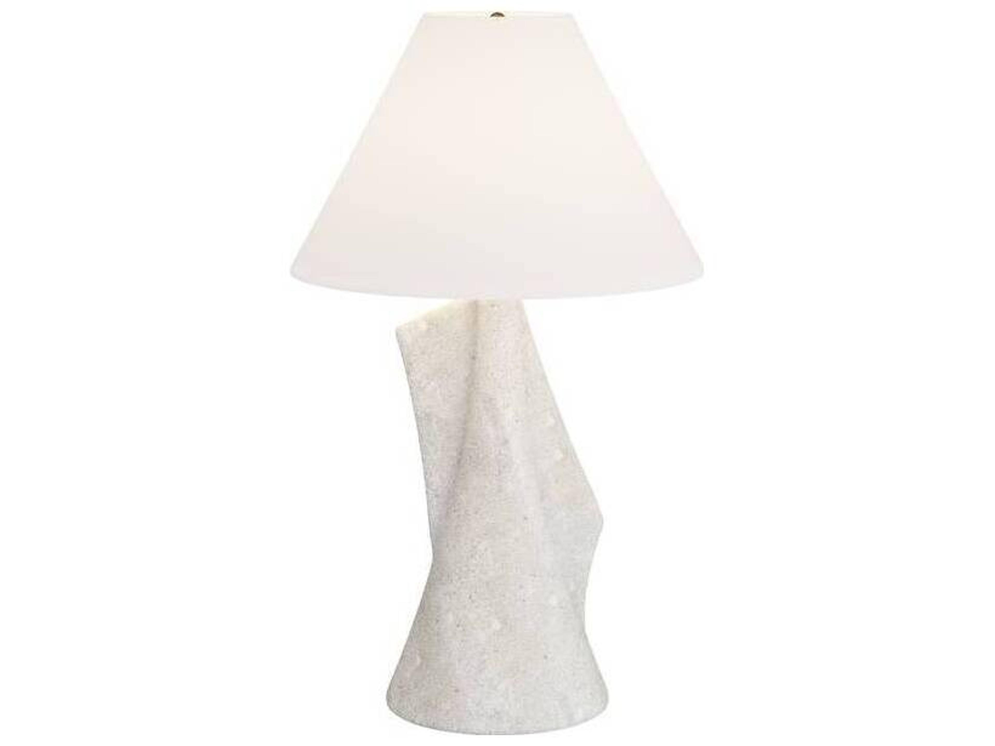 Arteriors Home Bruce Ivory Antique Brass White Buffet Lamp