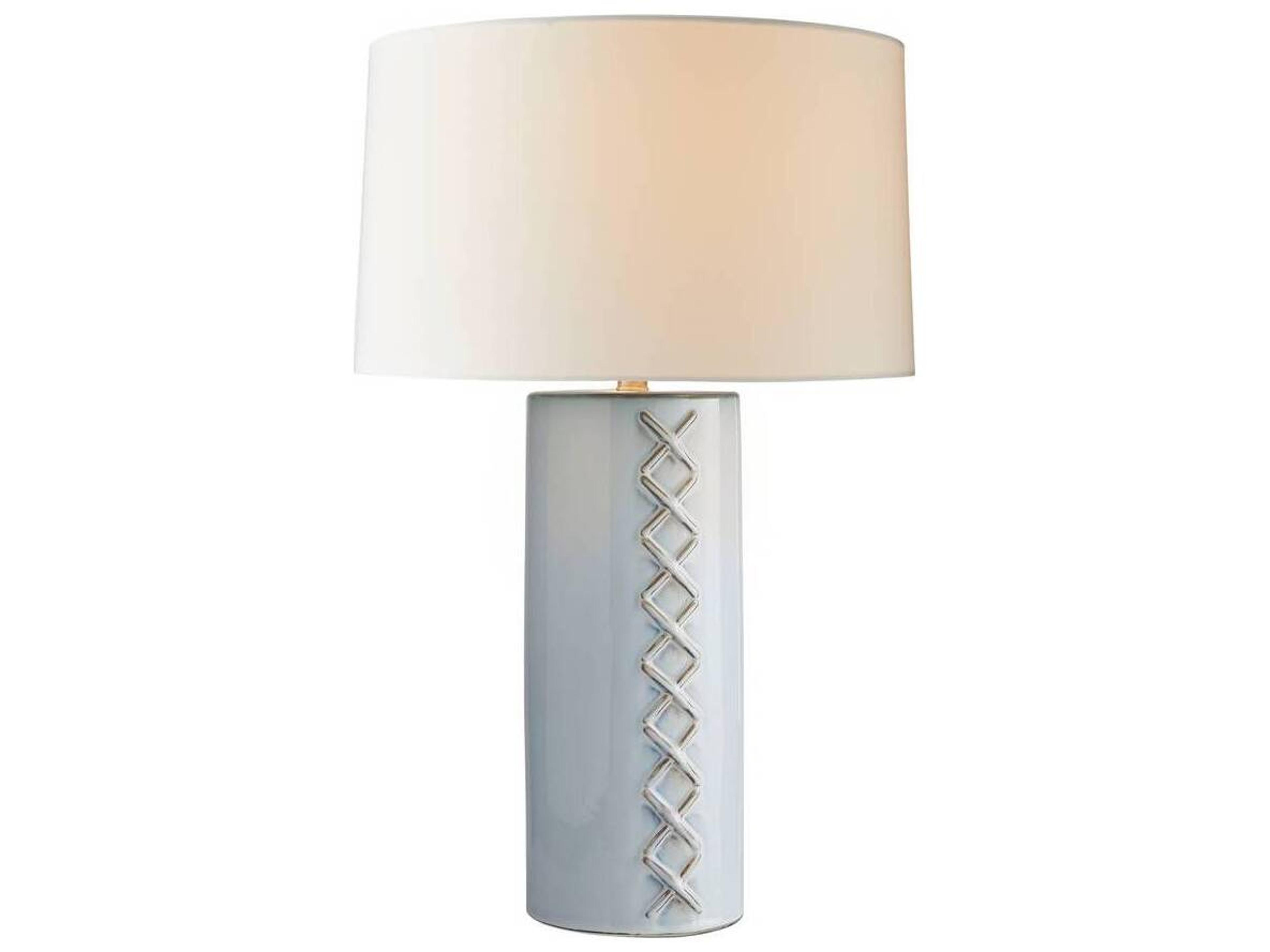 Arteriors Home DiMaggio Glacial Reactive Polished Nickel White Buffet Lamp