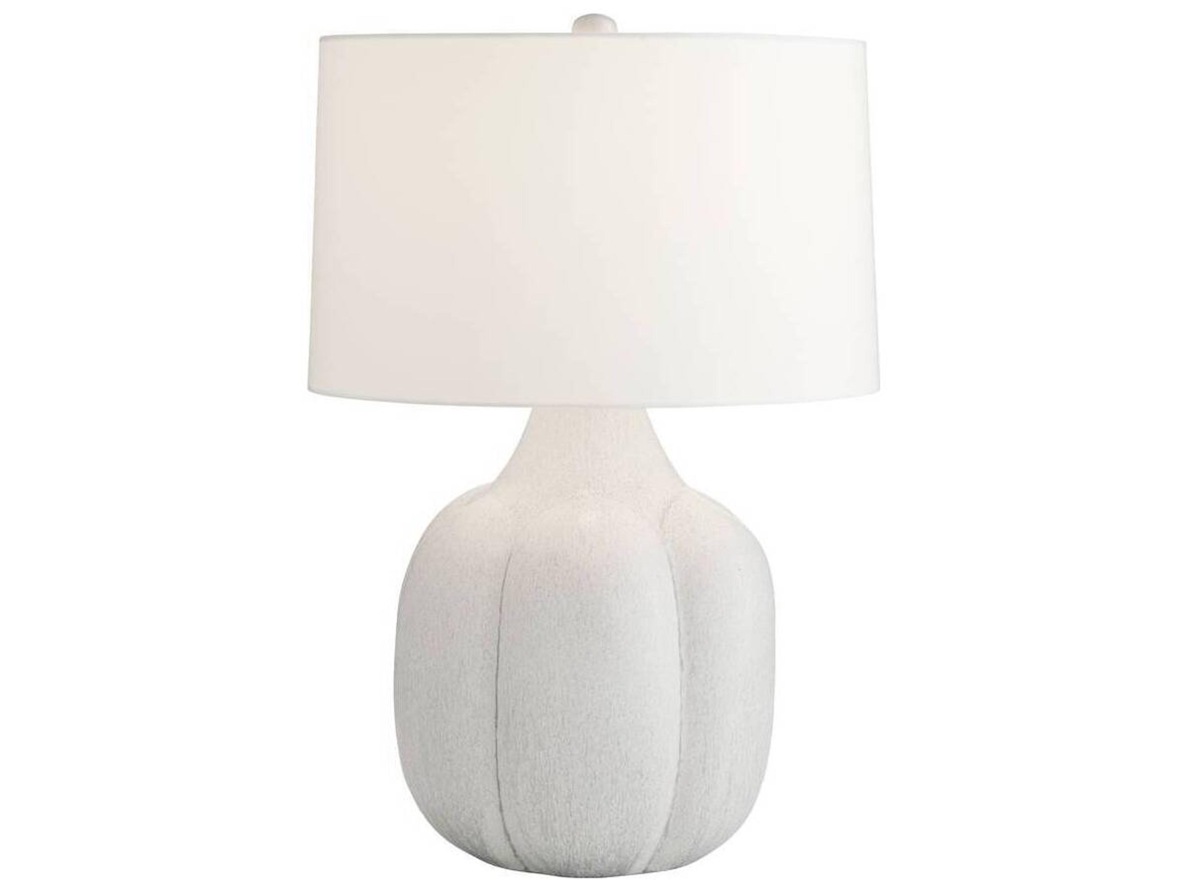 Arteriors Home Fig Icy Morn Polished Nickel White Buffet Lamp