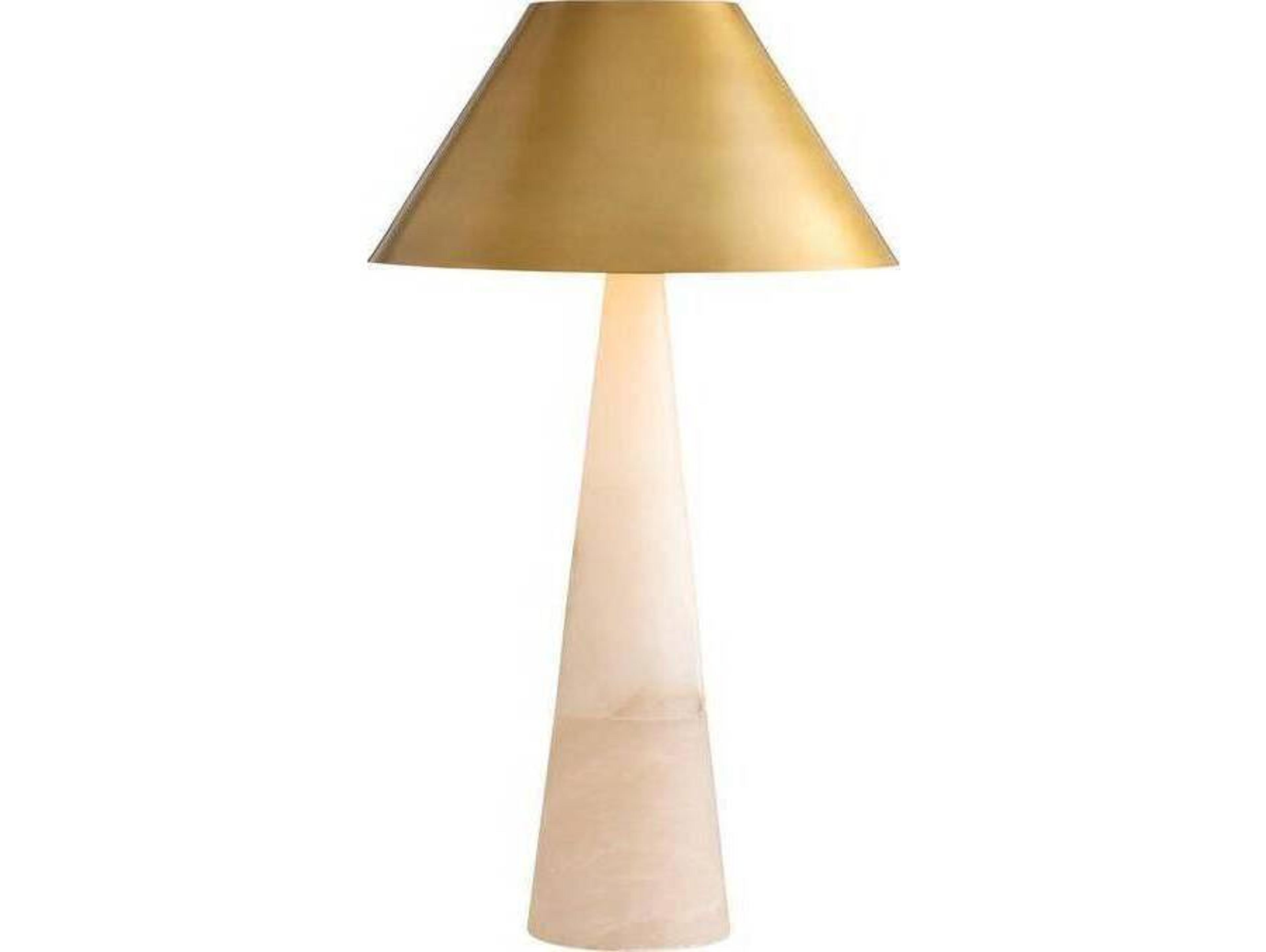 Arteriors Home Chanell White Antique Brass Gold Buffet Lamp