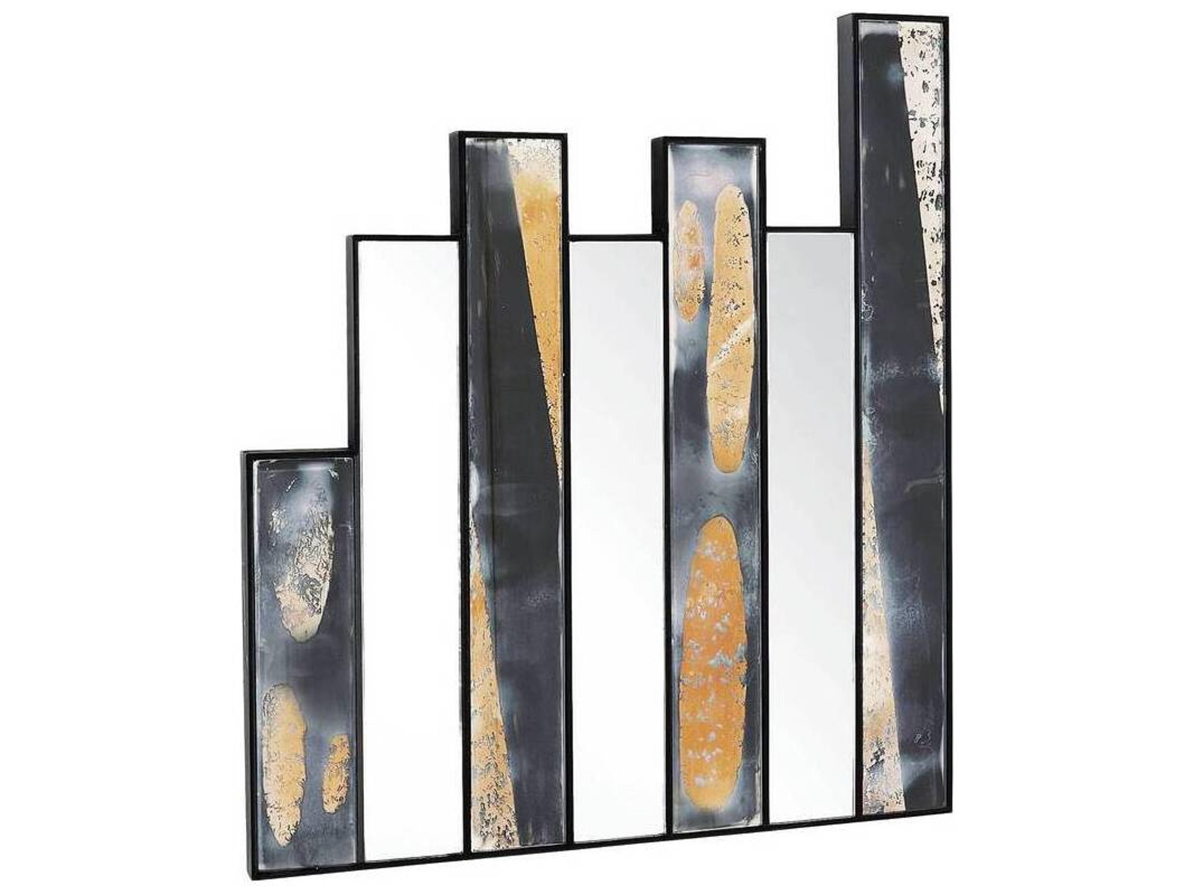 Arteriors Home Blackened Iron Dark Antique Wall Mirror