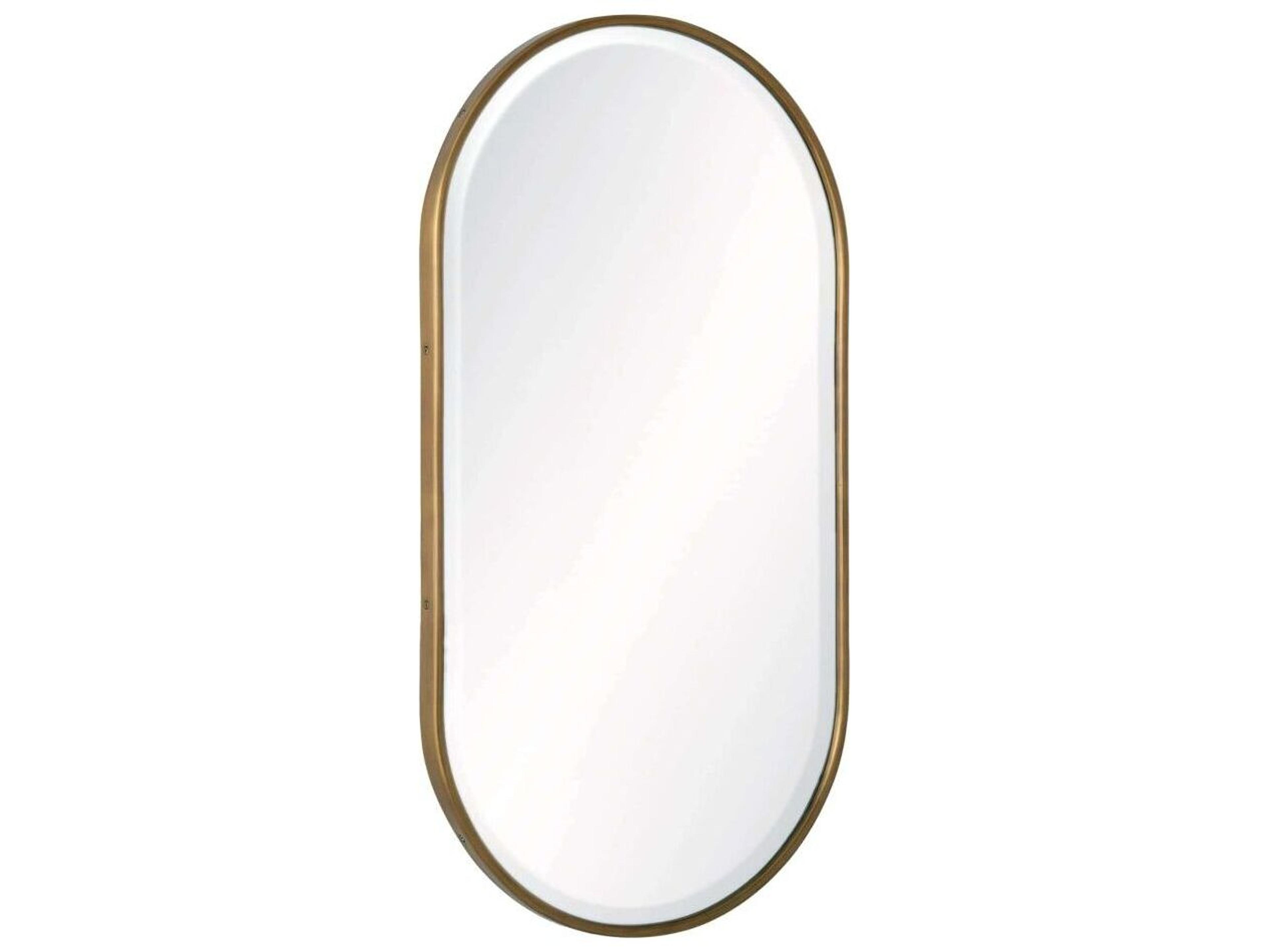 Arteriors Home Vaquero Antique Brass Plain Wall Mirror Vertical