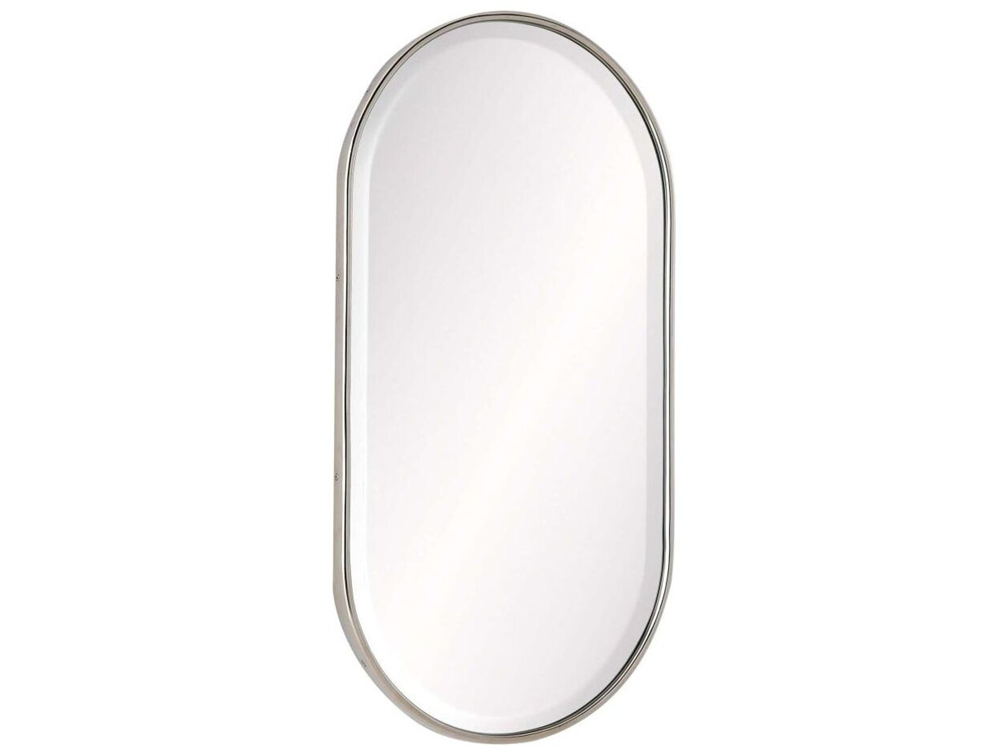 Arteriors Home Vaquero Polished Nickel Plain Wall Mirror Vertical