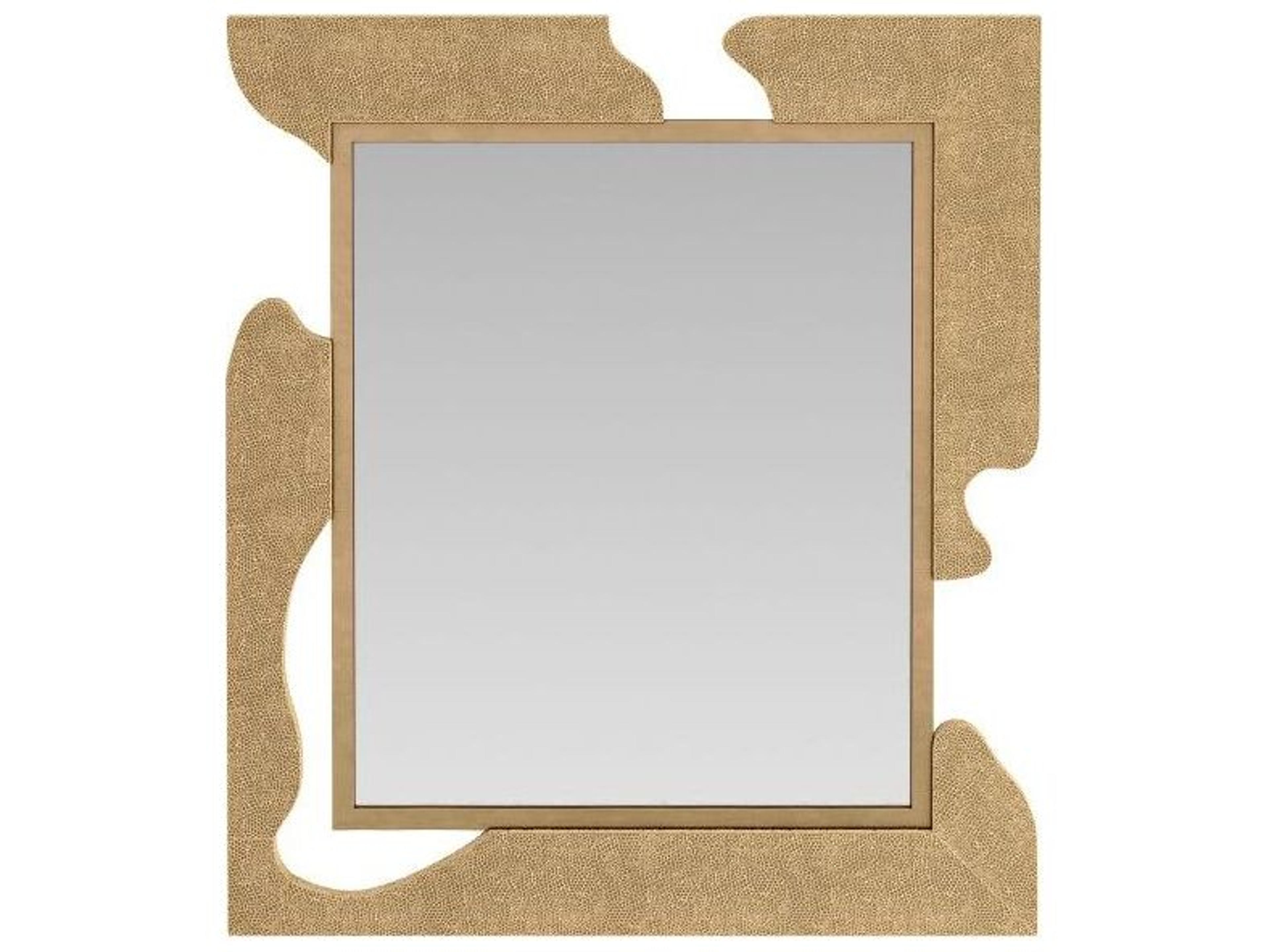 Arteriors Home Antique Brass Plain Wall Mirror Rectangular