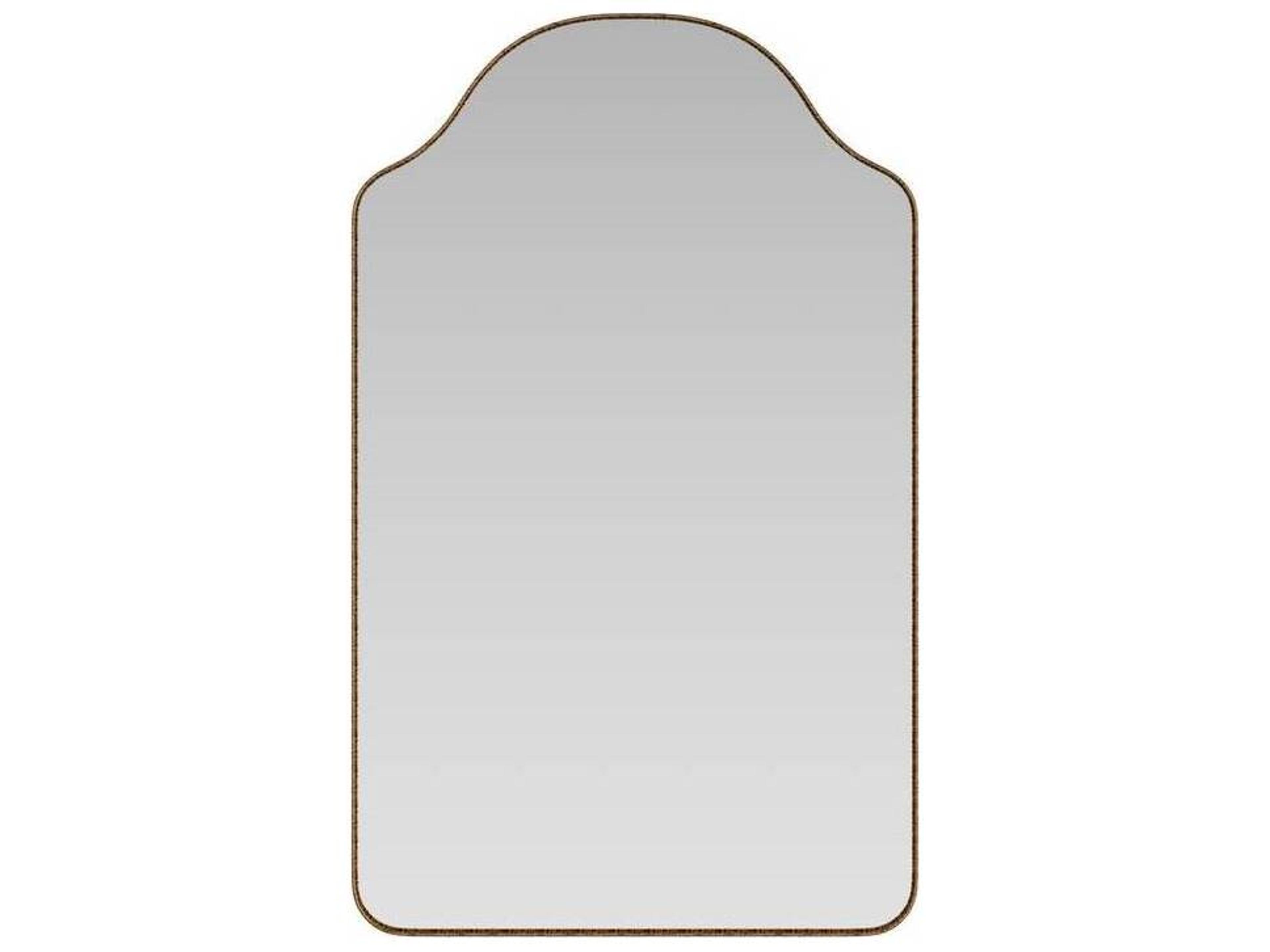 Arteriors Home Antique Brass Plain Wall Mirror Rectangular