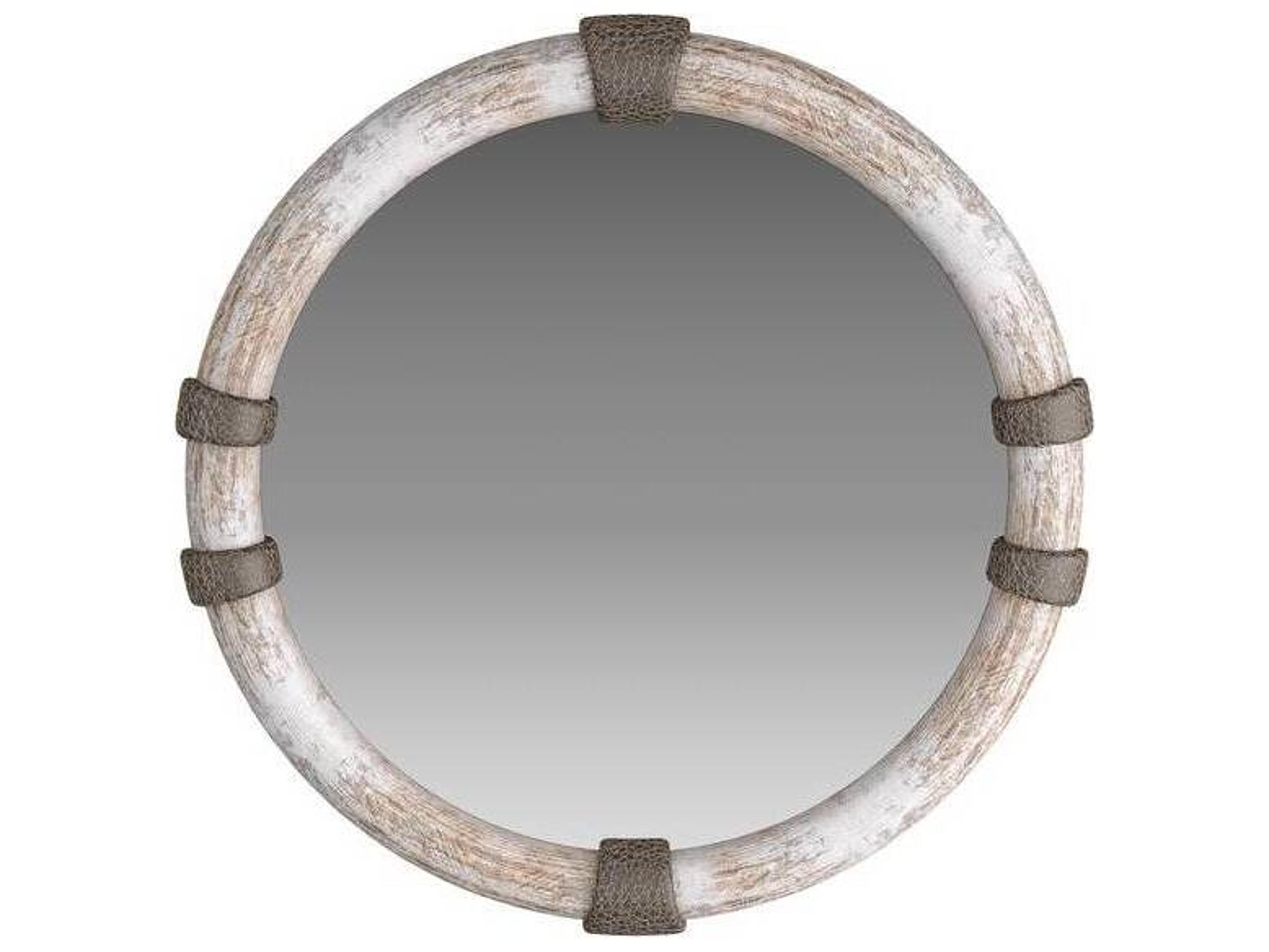 Arteriors Home Limewash Bronze Wall Mirror Round