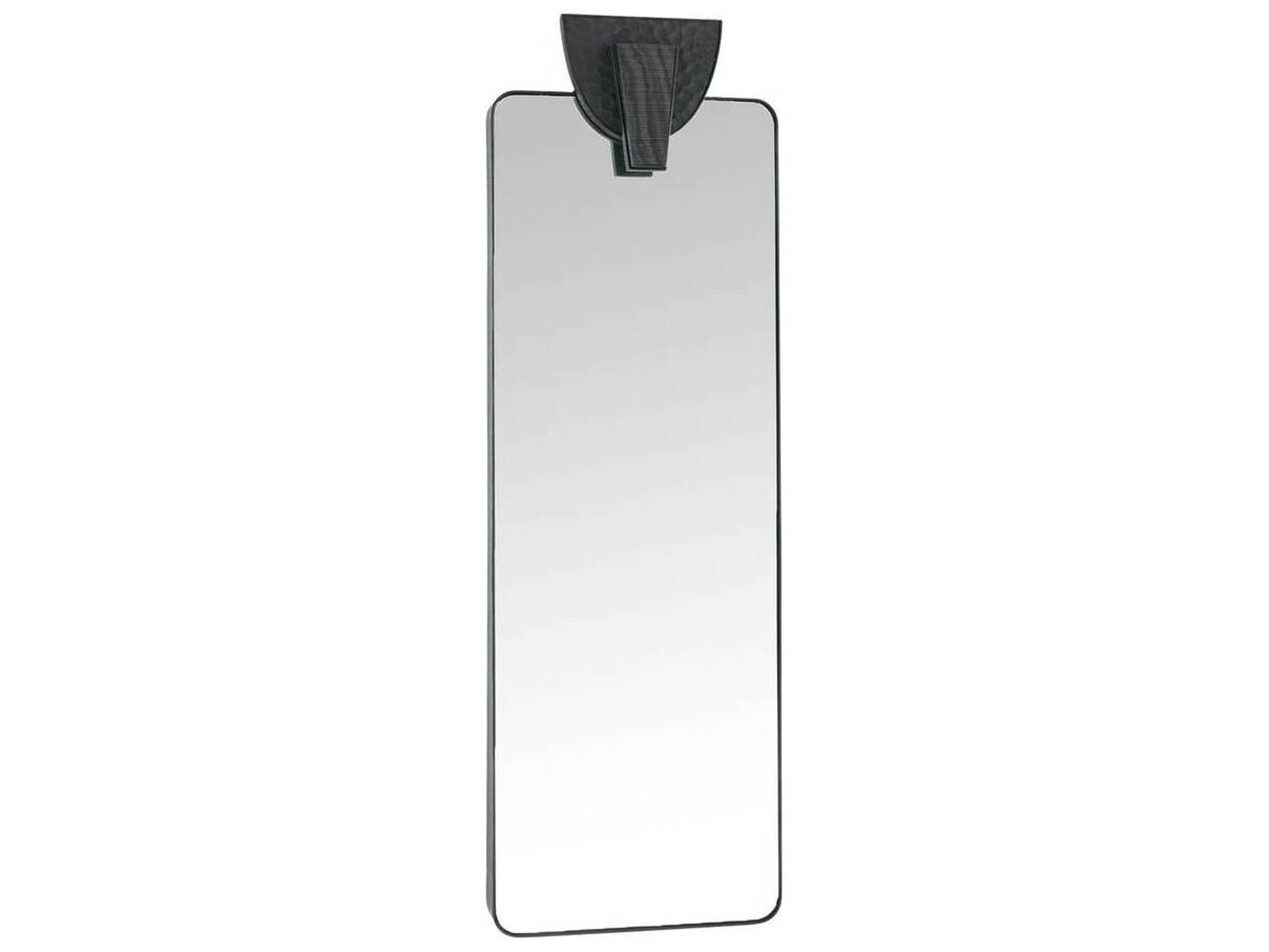 Arteriors Home Blackened Iron Plain Floor Mirror Rectangular