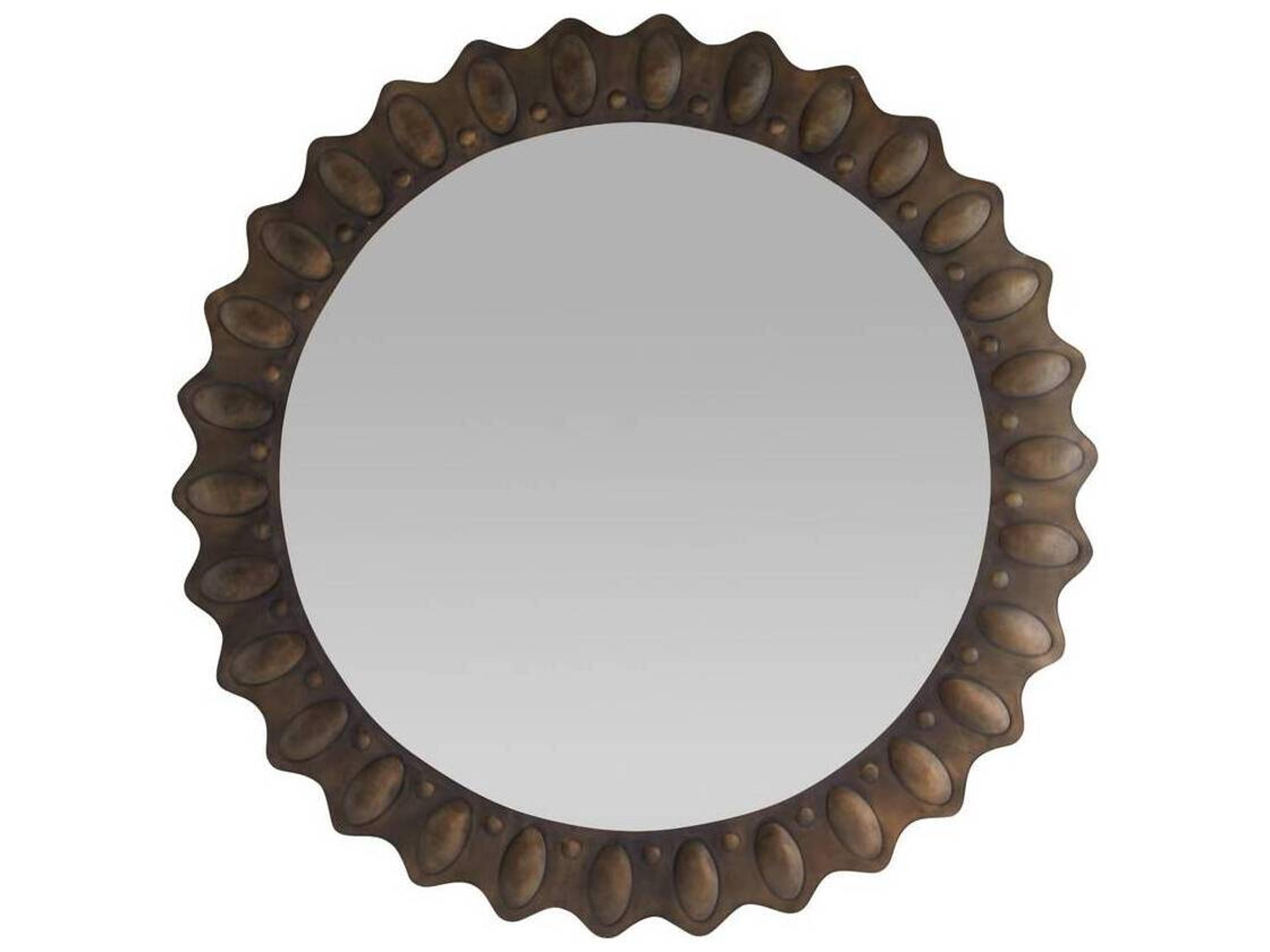 Arteriors Home Bronze Plain Wall Mirror Round