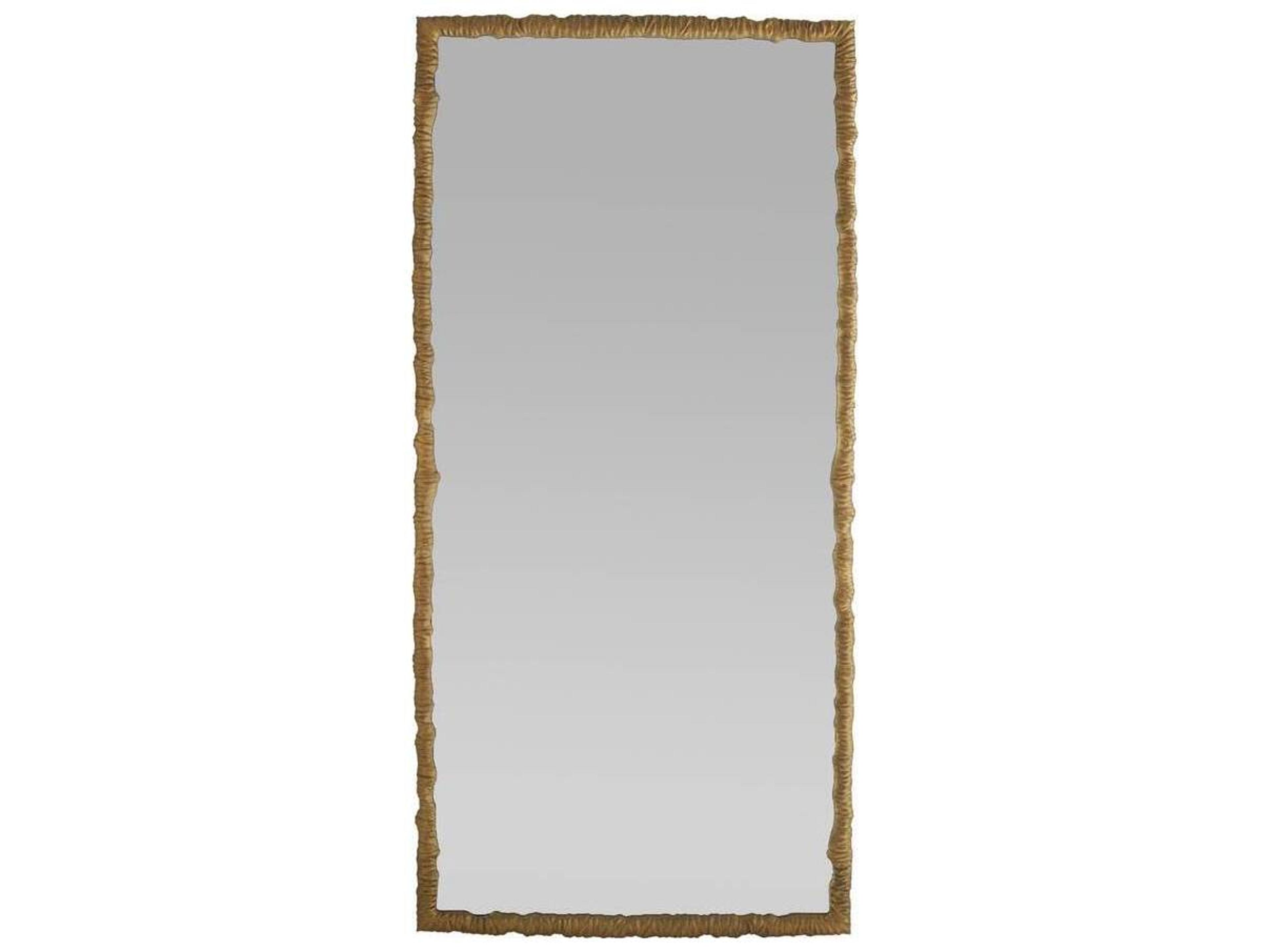 Arteriors Home Antique Brass Plain Floor Mirror Rectangular