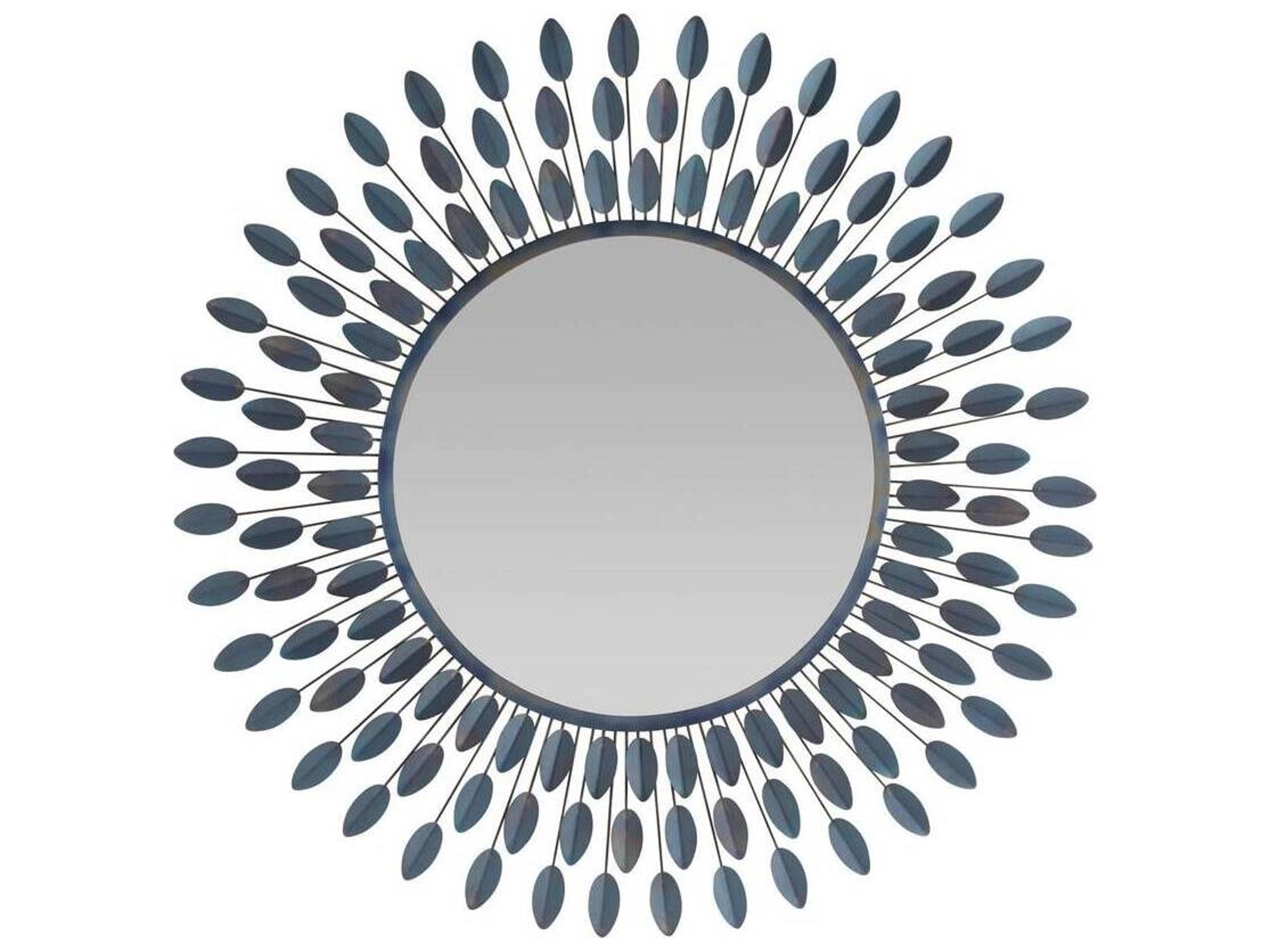 Arteriors Home Burnt Iron Plain Wall Mirror Sunburst